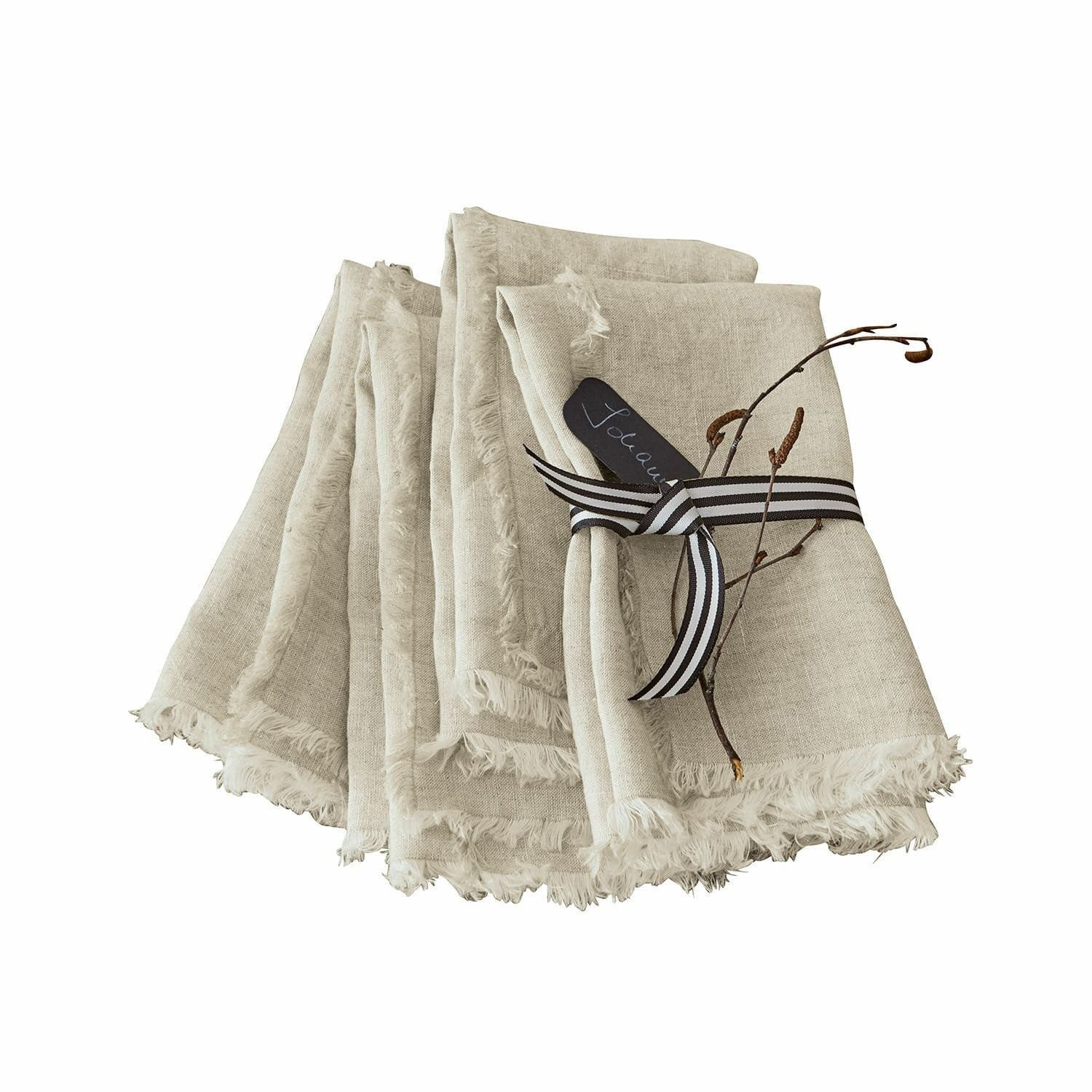 Mirabeau Stoffserviette Serviette 4er Set Largo leinen