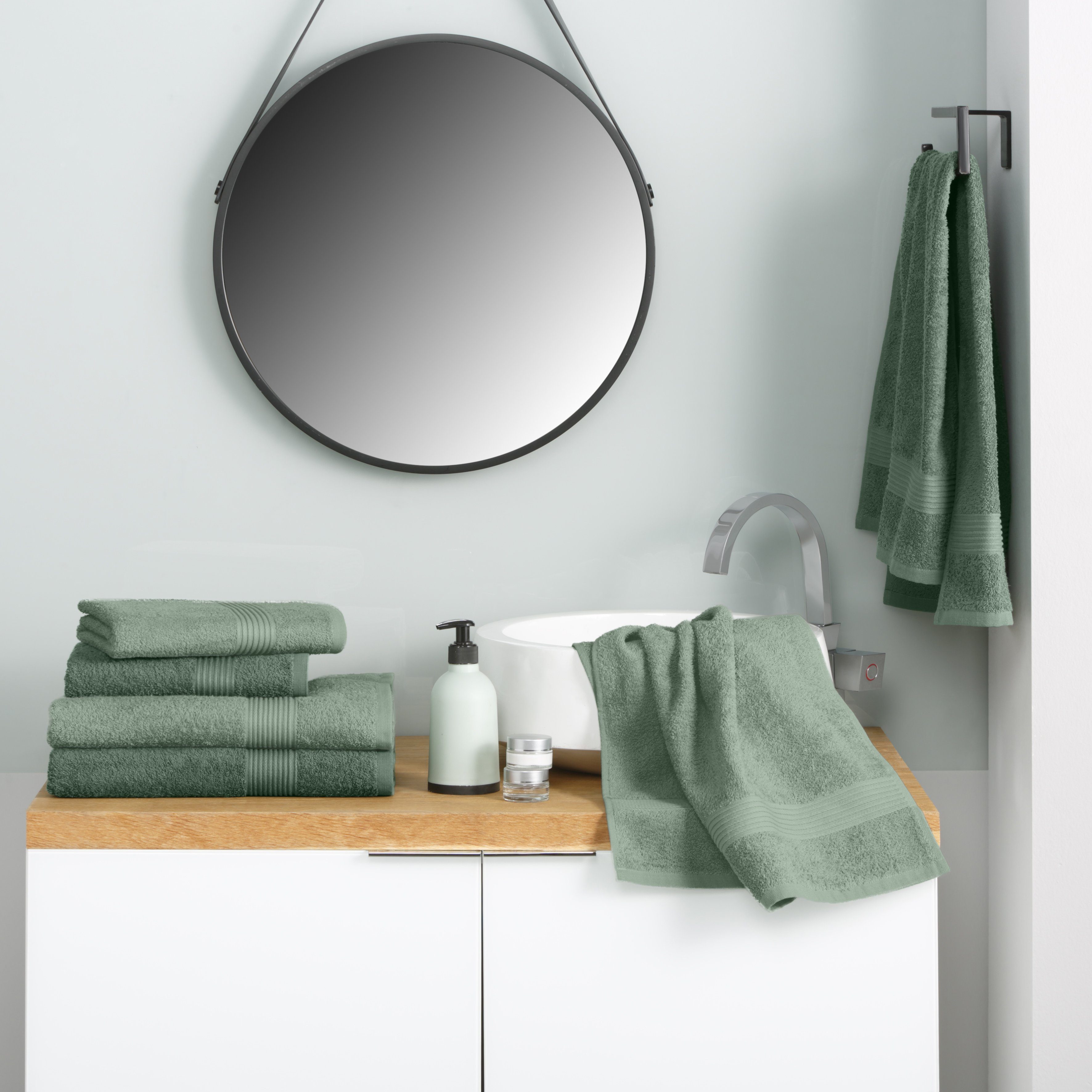 my home Handtuch Set Anna, 2 Duschtücher 70x140, 4 Handtücher 50x100, Walkf günstig online kaufen