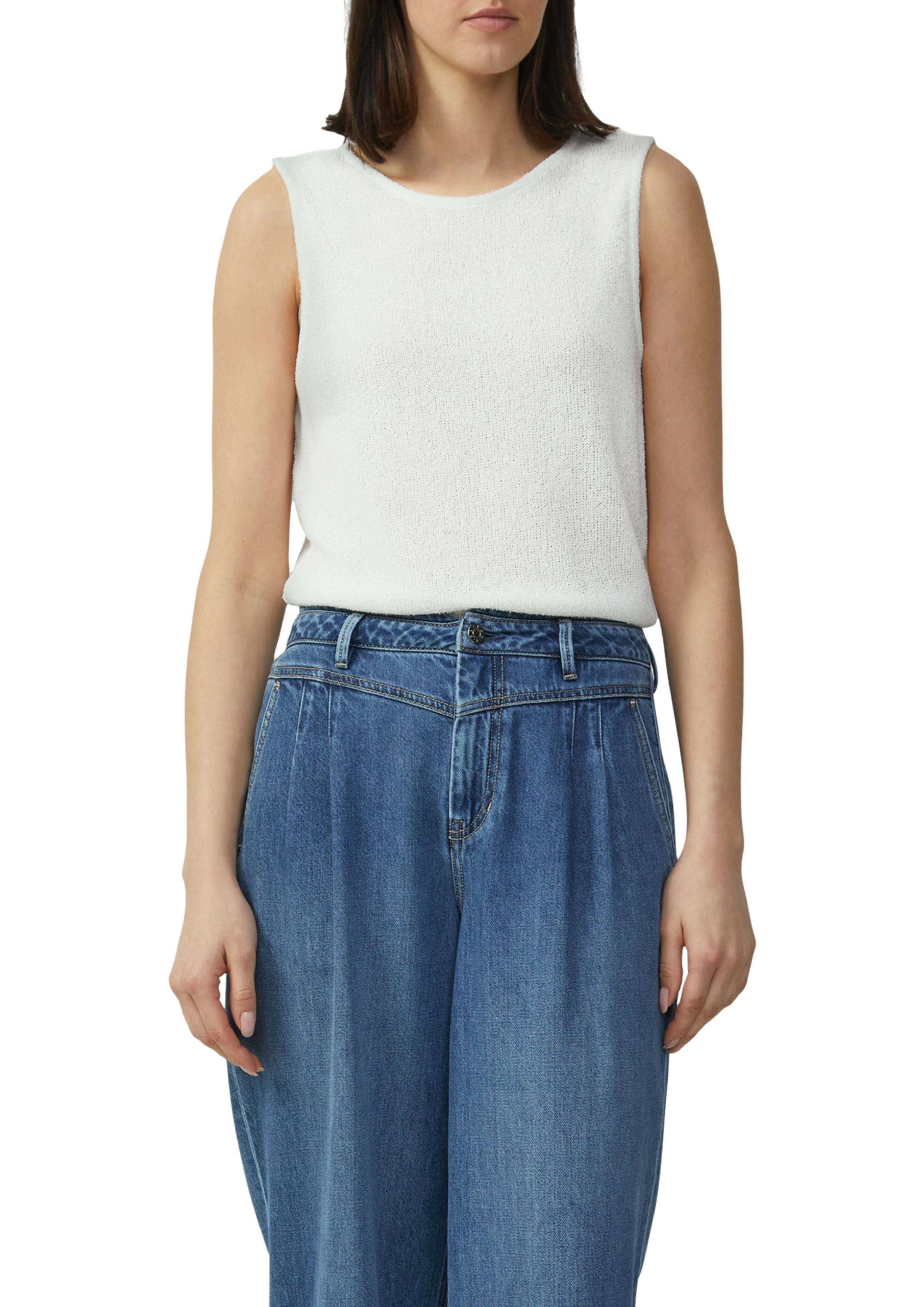 s.Oliver Shirttop Semitransparentes Stricktop mit Rundhalsausschnitt günstig online kaufen