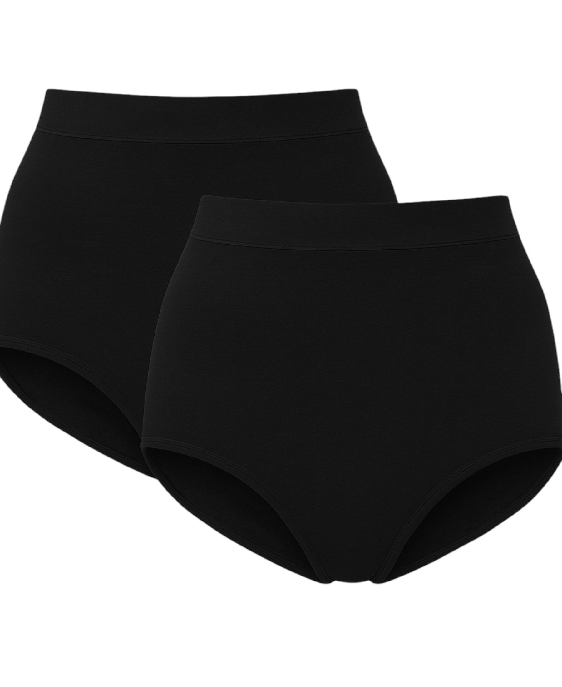 fashionshowcase Miederslip 2er Pack figurformend hoher Bund Shaping-Slip eng anliegend (2-St., 2er-Pack) 2er-Pack, figurformend, hoher Bund, enganliegend