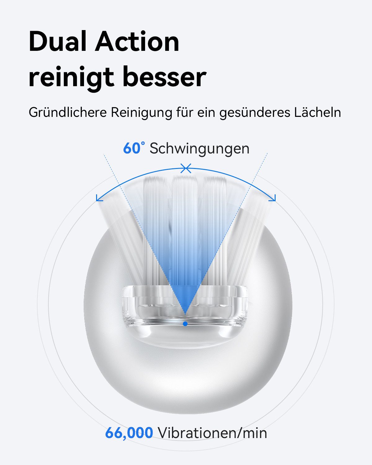 laifen Elektrische Zahnbürste Laifen Wave elektrische Zahnbürste, Aufsteckbürsten: 3 St., Oscillation-Vibration-Technologie