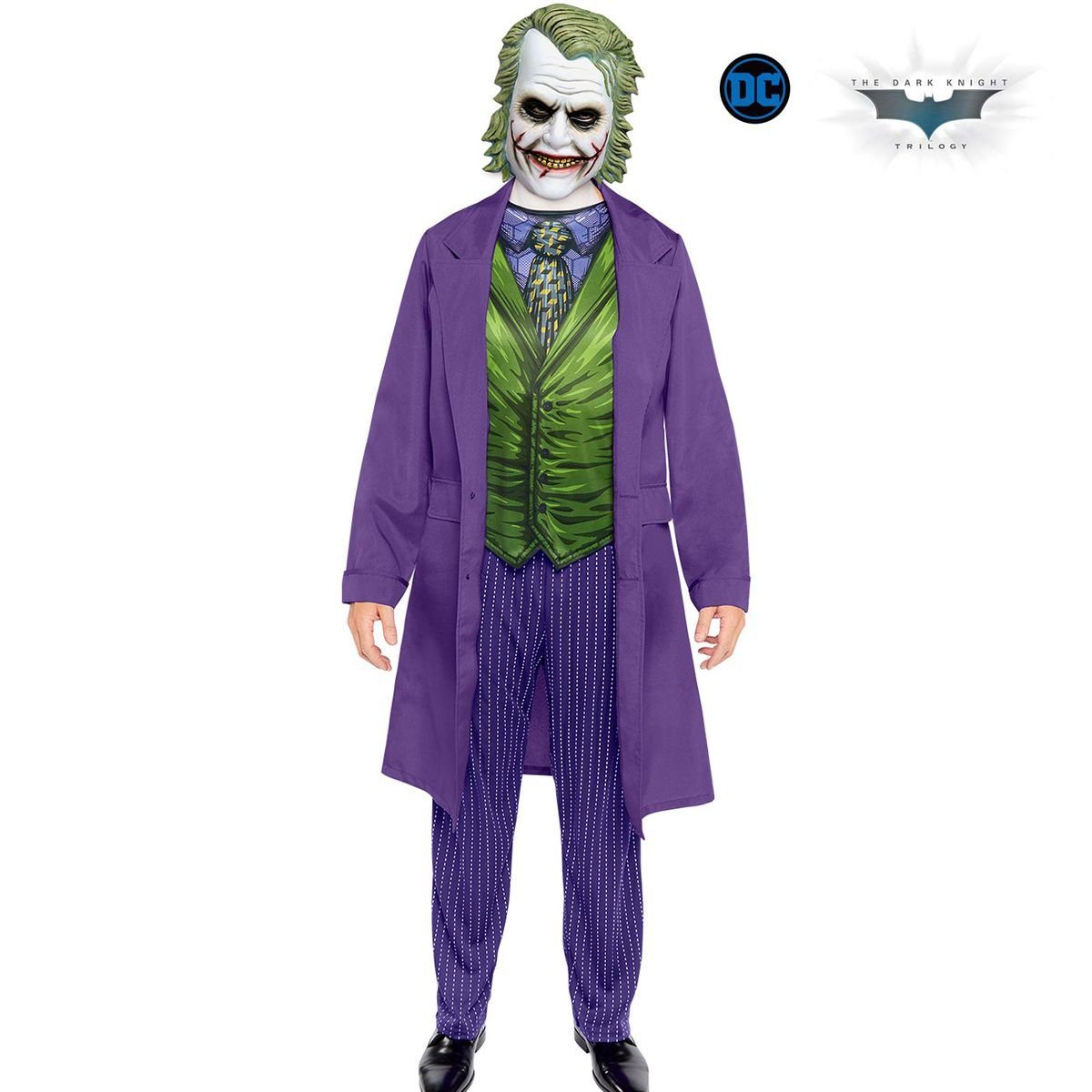 Riethmüller Kostüm Joker Arthur Fleck inkl. Maske mit grünen Haaren für Erwachsene