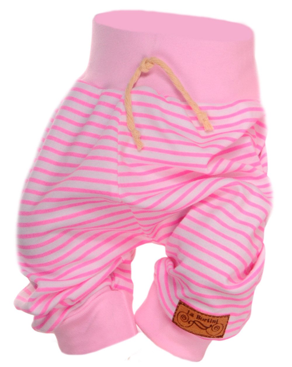 Schlupfhose Baby Hose Mitwachsfofe Erstlingshose für Mädchen Babyhose in Rosa