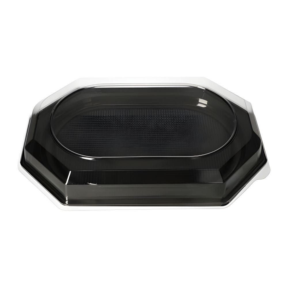 PAPSTAR Servierplatte Servierplatten, PET 45 cm x 30 cm schwarz 10 Stk, APET