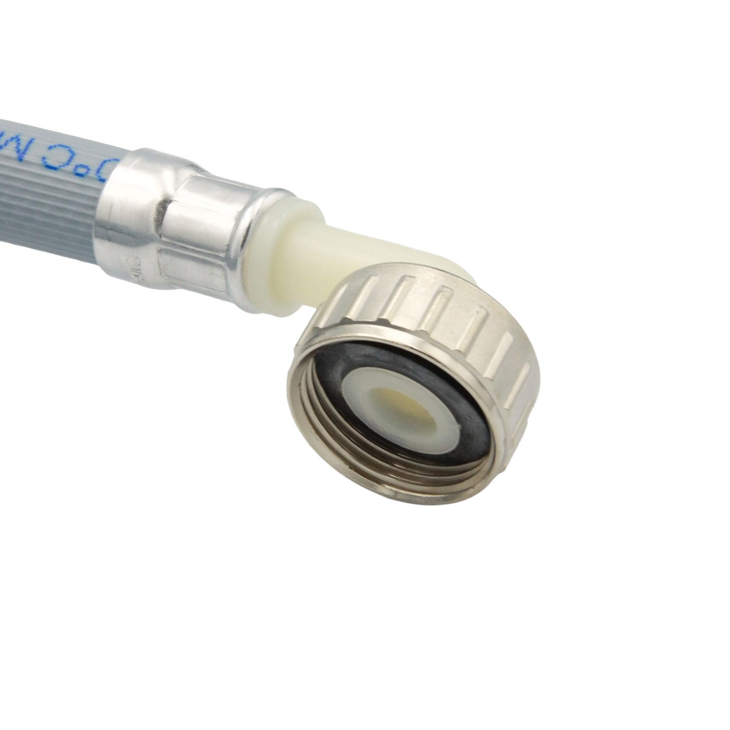 TUCAI Waschmaschinenschlauch Waschmaschinenschlauch, PVC-Anschluss und Metallmuttern 2500 mm