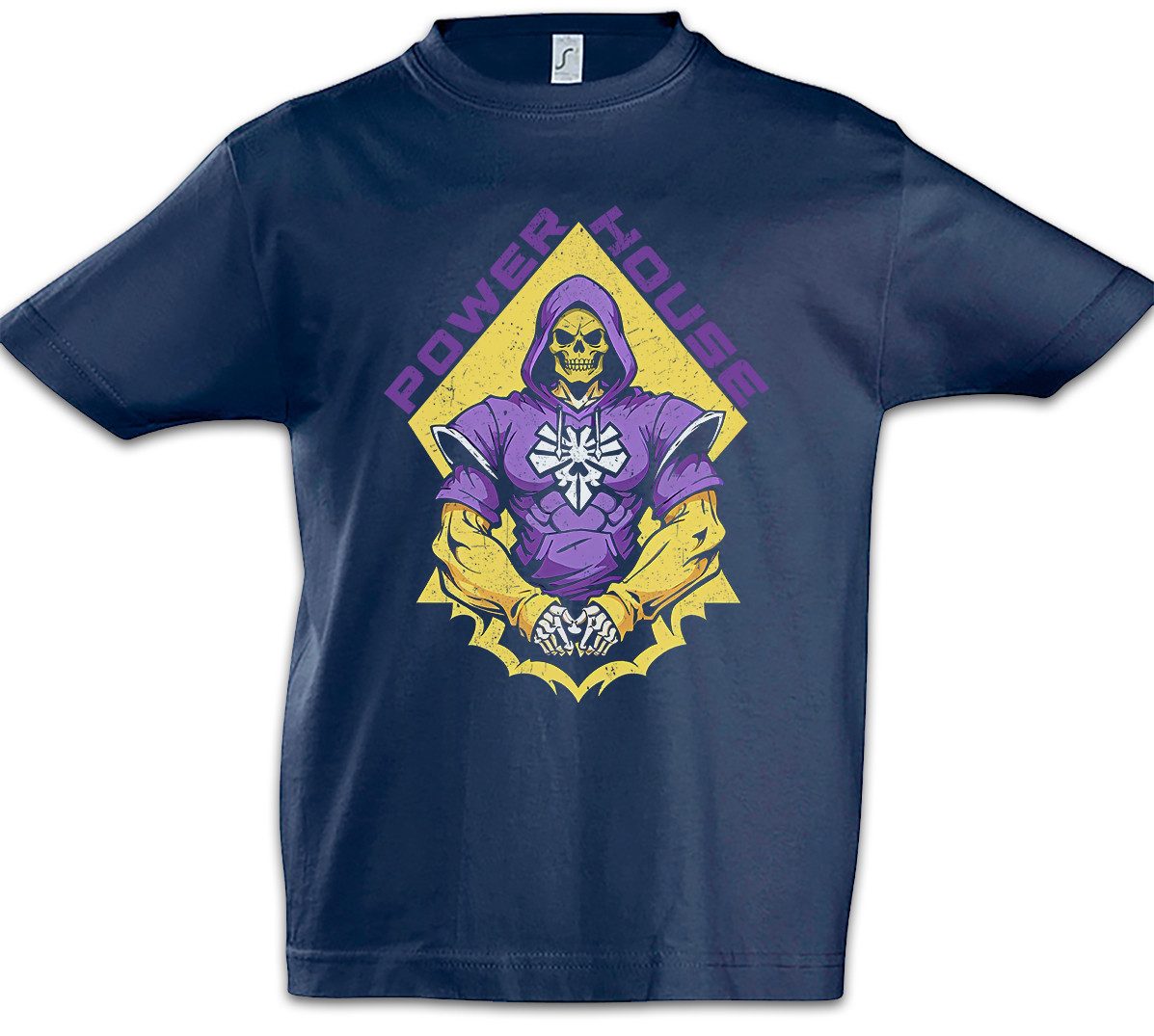 Print-Shirt Universe Powerhouse Kinder T-Shirt He Comic Retro Skeletor Eighties