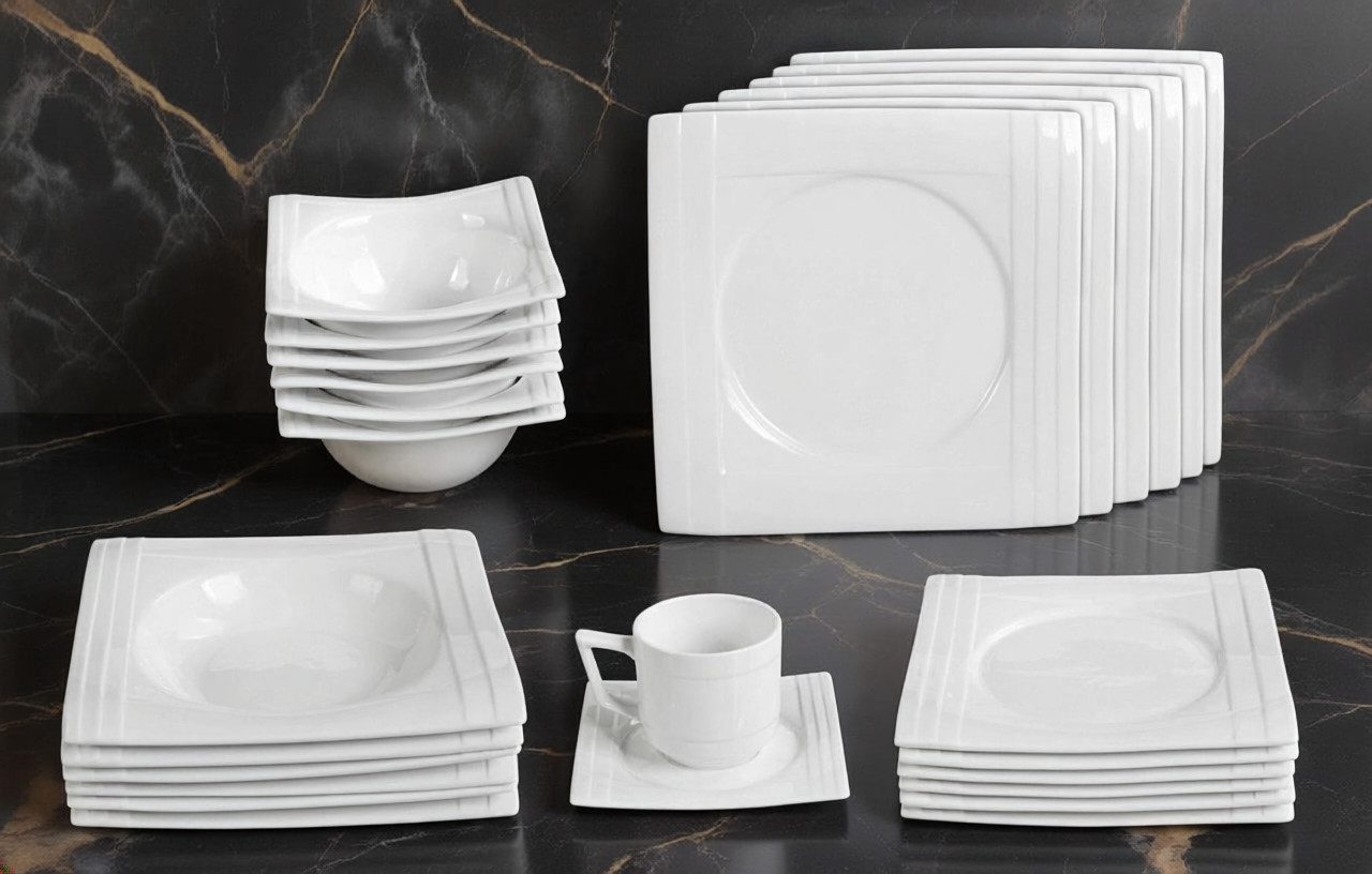 Tullip Kombiservice (36-tlg), 6 Personen, Tafelservice, Kaffeeservice, Designed in Germany