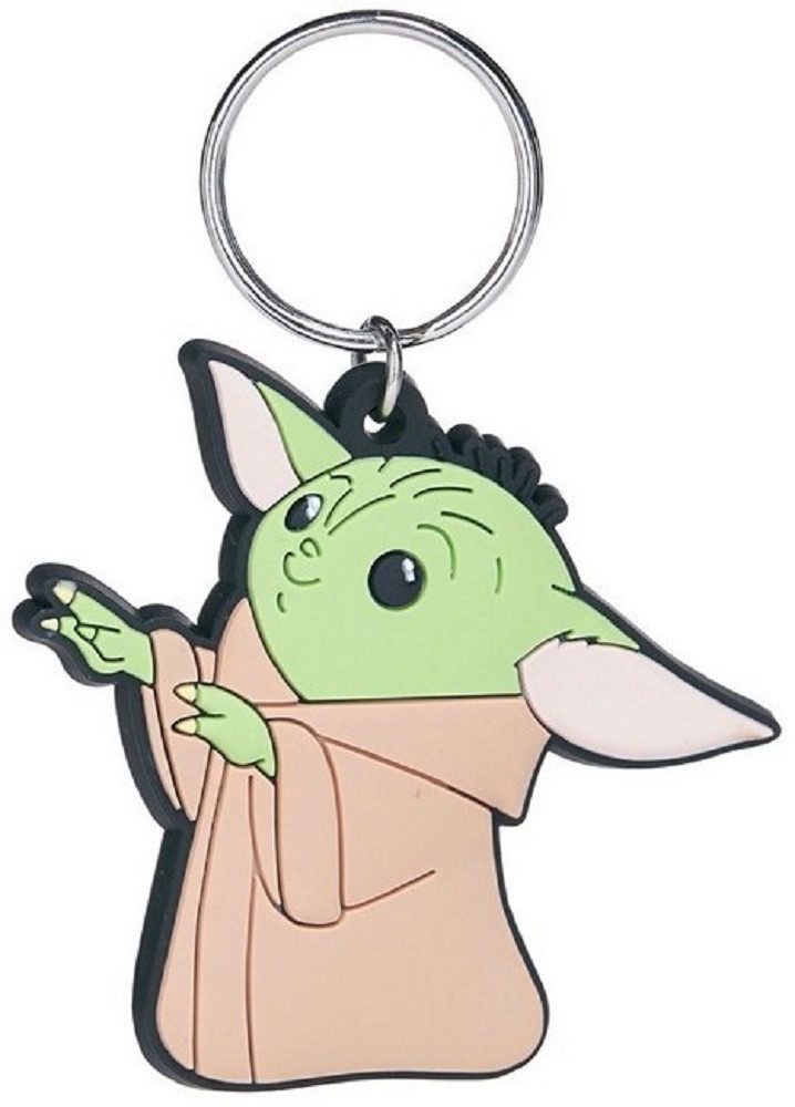 Star Wars Брелки Babyyoda Star Wars The Mandalorian Baby Yoda 13 cm Hände hoch (1-tlg), Брелки Haustierschlüsselanhänger Geschenk Hund Frau Herren