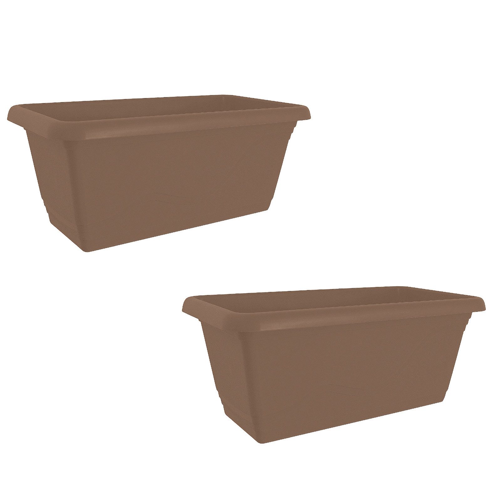 HTI-Living Blumenkasten Blumenkasten mit Wasserspeicher 40 cm (Set, 2 St., 2 Blumenkästen), Pflanztopf Pflanzschale