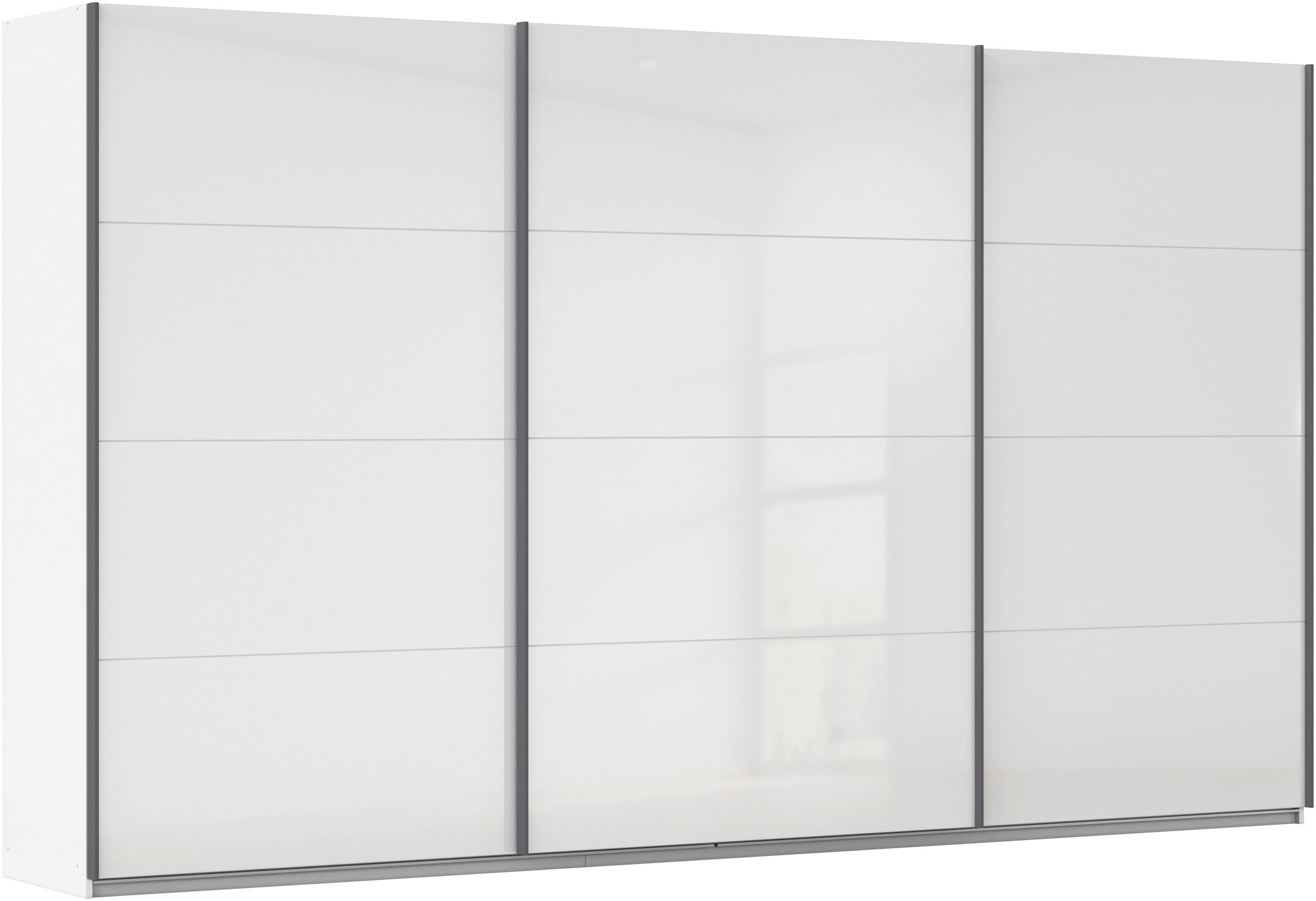 OTTO home Schwebetürenschrank Kleiderschrank Schrank Garderobe AGORDO mit Dekor- oder Hochglanzfront (Breiten 203/271/315/360 cm in drei Griff-Farben - NEU: Farbe SCHWARZ) durchdachte Innenausstattung, in 4 Breiten und 2 Höhen MADE IN GERMANY