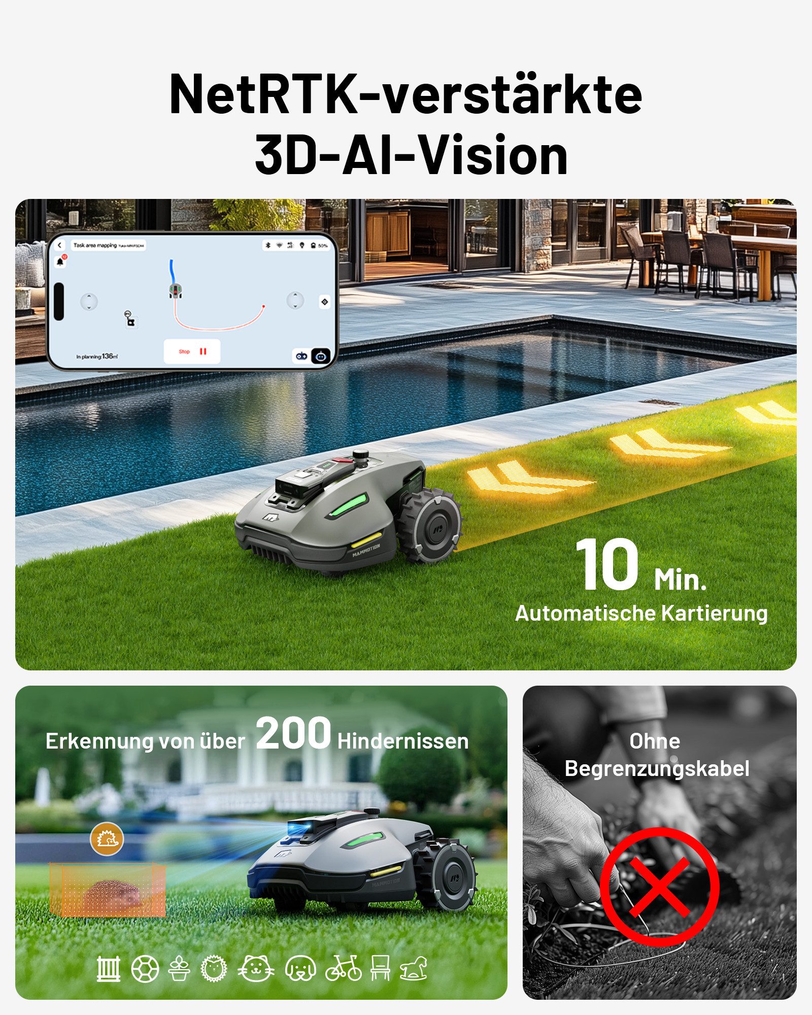 Mammotion Rasenmähroboter YUKA Mini 800, bis günstig online kaufen