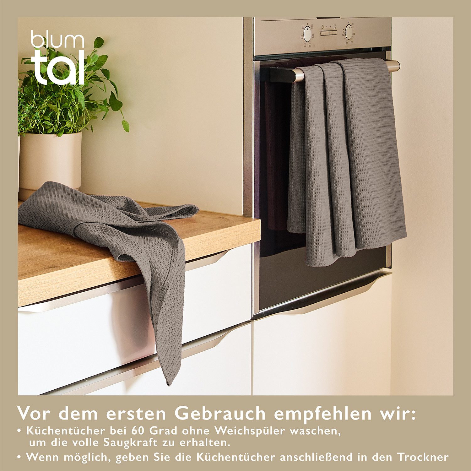 Blumtal Geschirrtuch Set 50x70 oder 30x30 günstig online kaufen