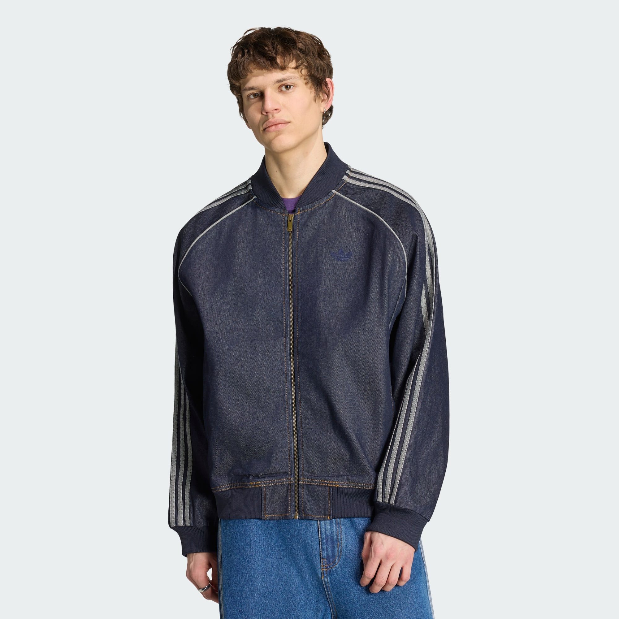 adidas Originals Jeansjacke SST ADICOLOR DENIM TRACK TOP (1-St)
