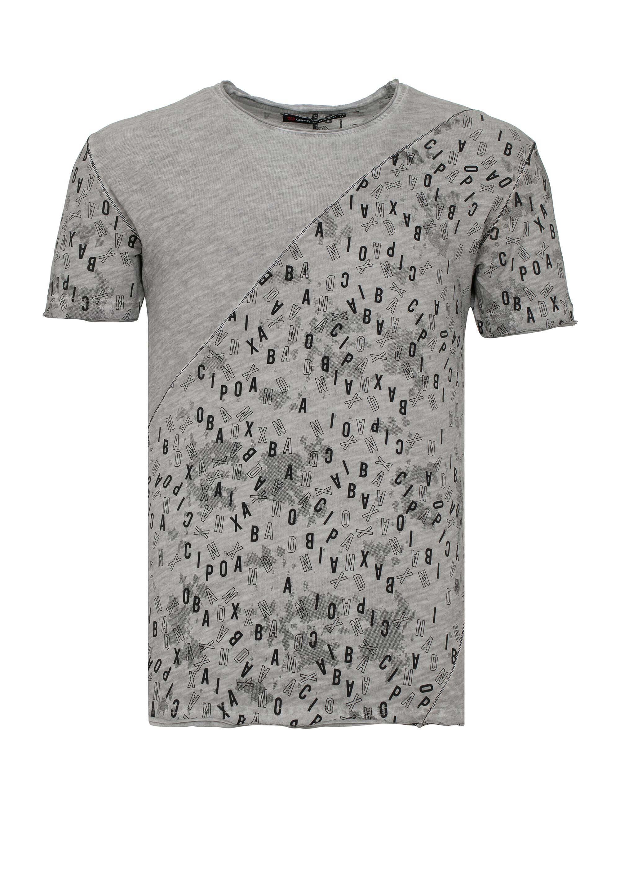 Baxx asymmetrischen T-Shirt Cipo & im grau Look
