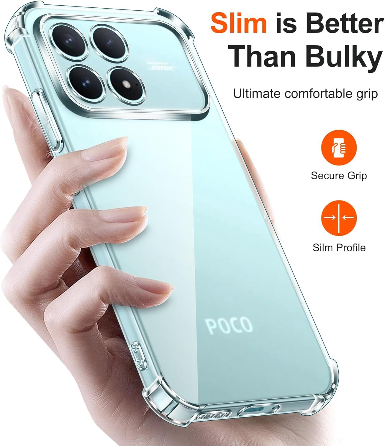 Widmann-Shop Smartphone-Hülle Poco F8 Pro Poco F8 Ultra Case Hülle Transparent Cover Hülle Handy