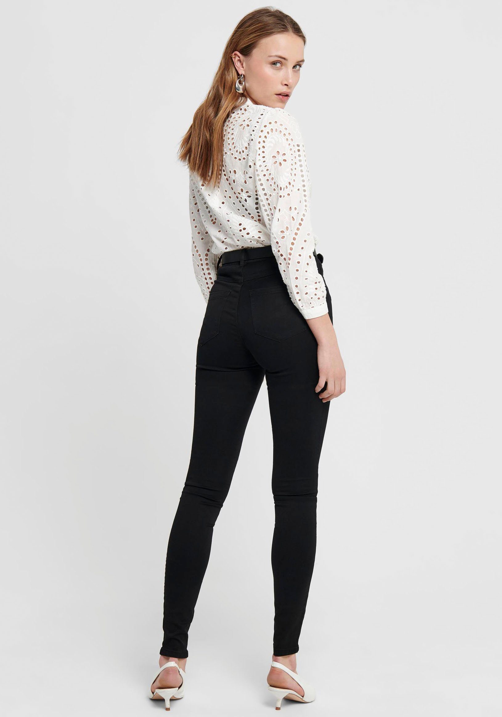 ONLY High-waist-Jeans "ONLROYA – Skinny-Jeans mit hohem Bund und Stretchkom günstig online kaufen