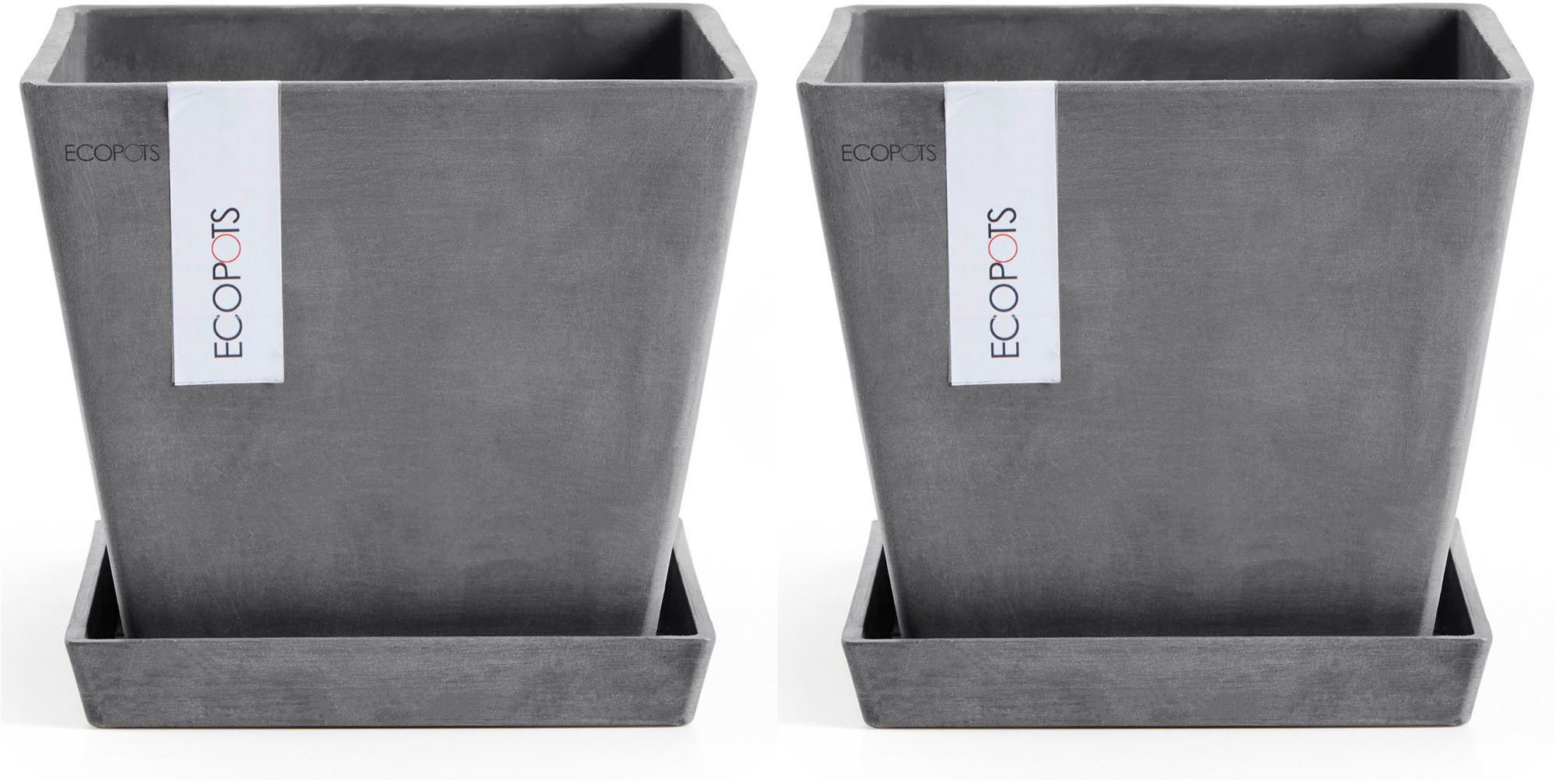 ECOPOTS Blumentopf Rotterdam (Set, 2 St), mit passenden Untersetzern günstig online kaufen