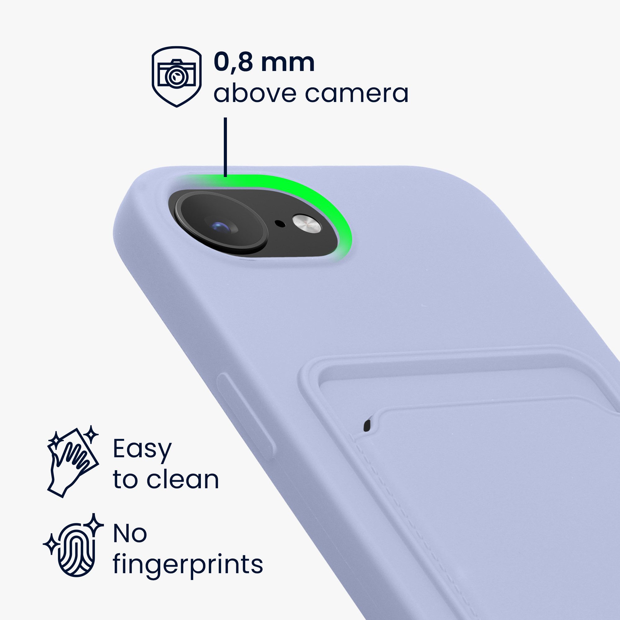 kwmobile Handyhülle Hülle für Apple iPhone 17e / iPhone 16e, Handyhülle mit Fach für Karten - Handy Cover Case