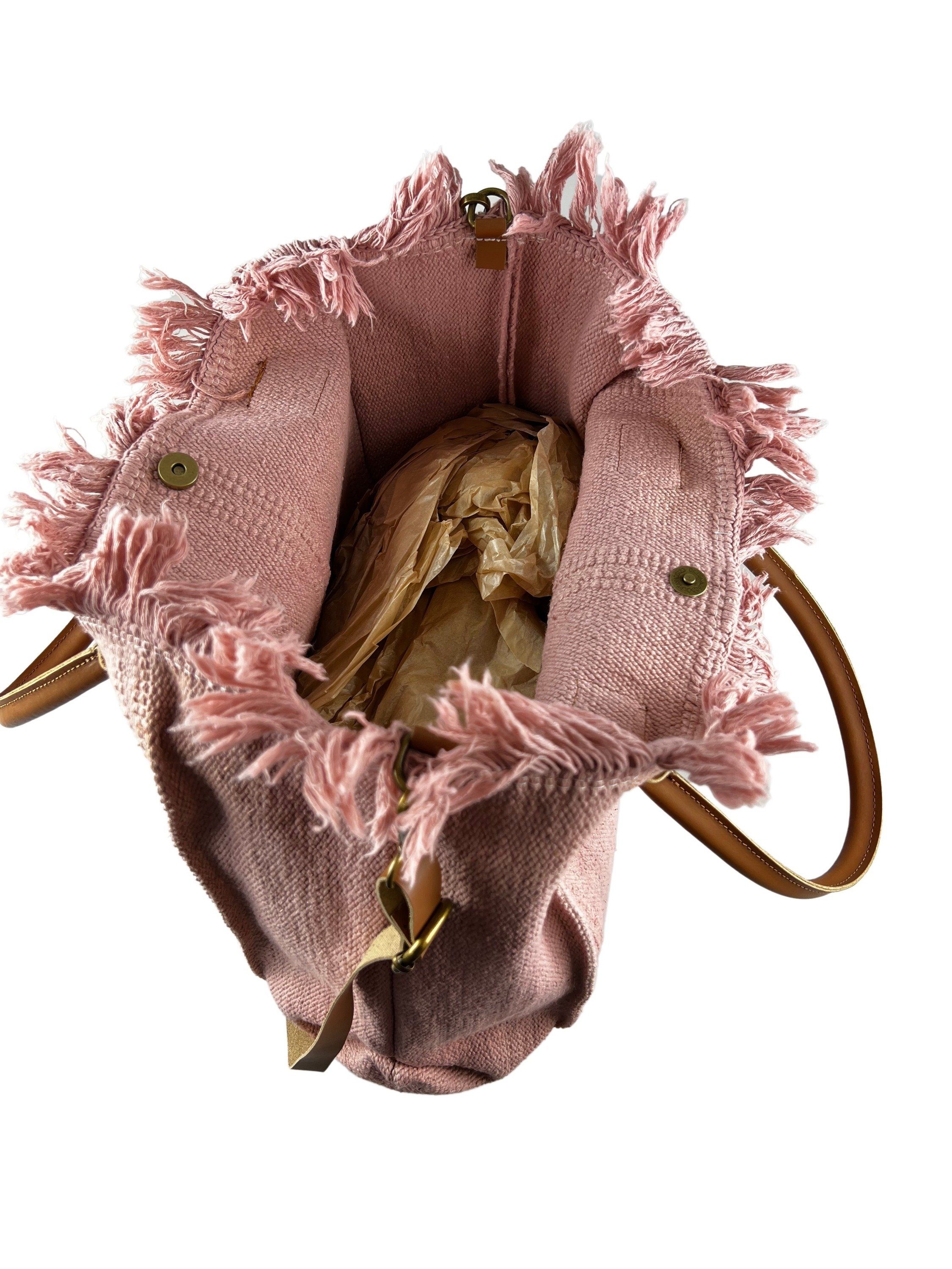 mit Henkeln Schultertasche COLLEZIONE Provence, ALESSANDRO Leder echt rosa