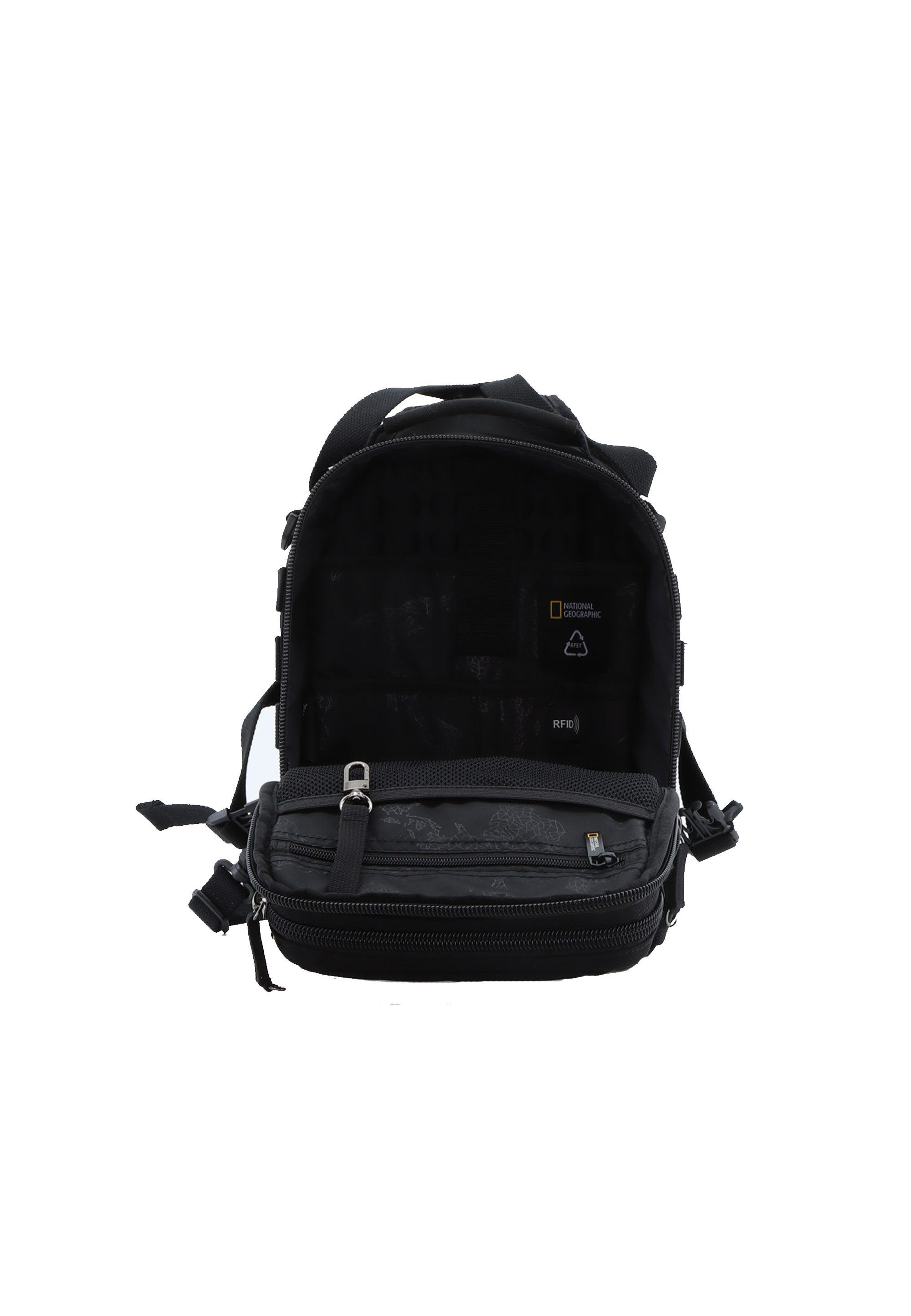 NATIONAL GEOGRAPHIC Cityrucksack Milestone, aus recycelten PET-Flaschen