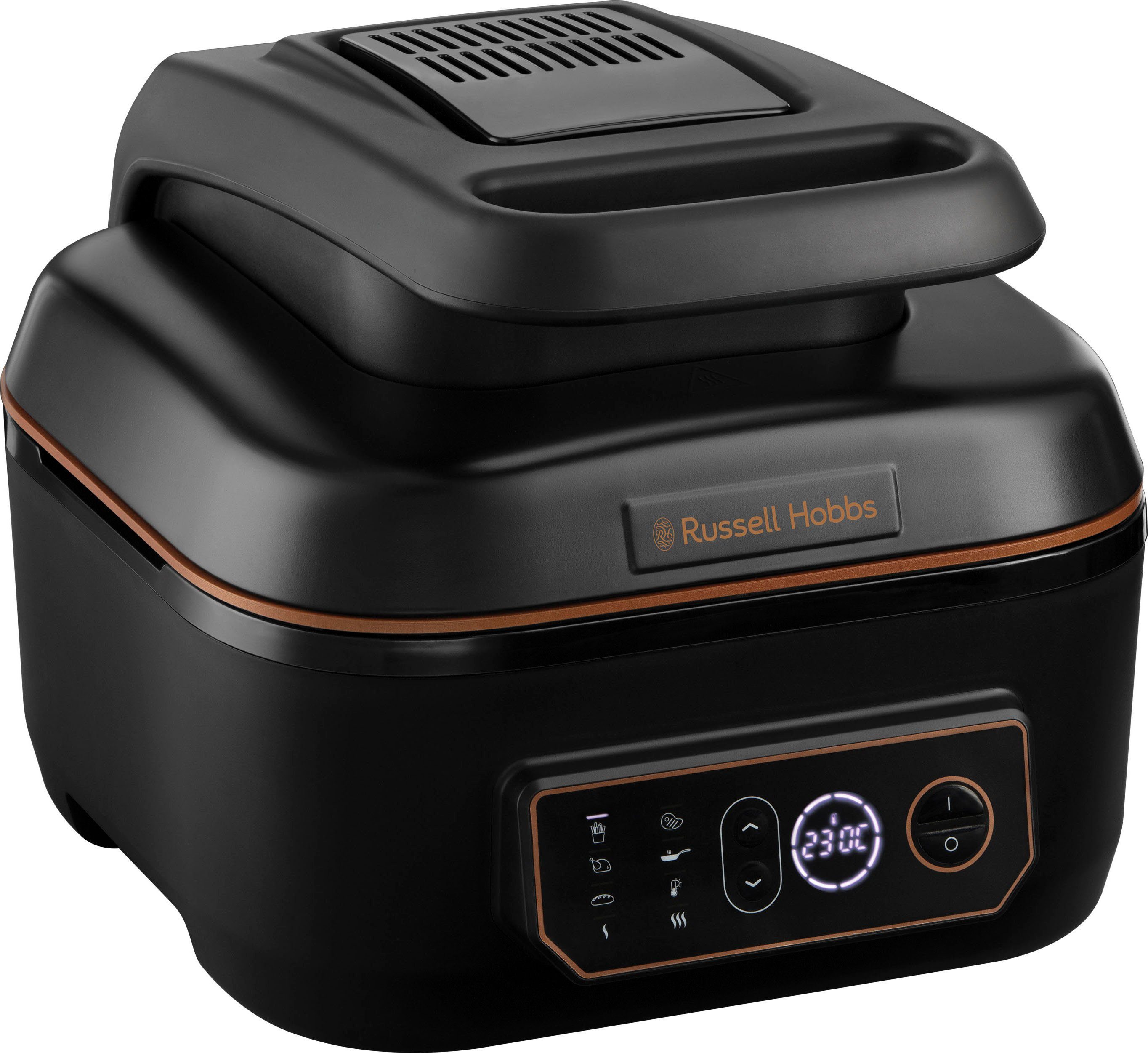 RUSSELL HOBBS Heißluftfritteuse Multikocher 5,5 SatisFry 1745 - & W, l groß Grill Air 26520-56