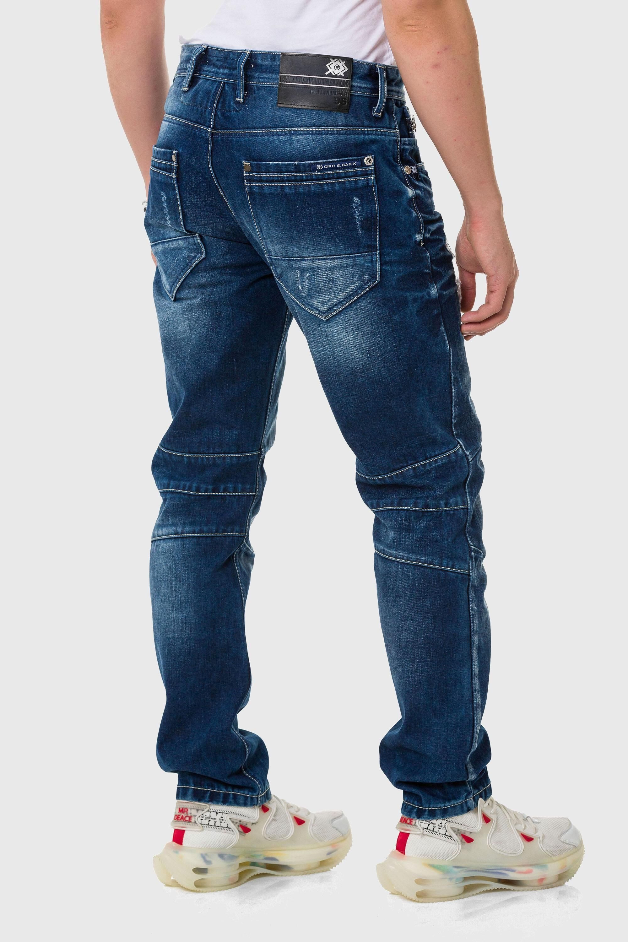 Cipo & Baxx 5-Pocket-Jeans Jeans im Used-Look