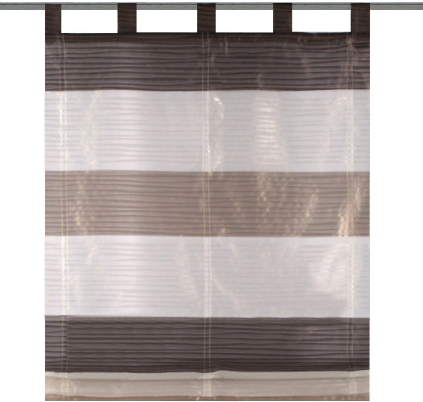 HOME WOHNIDEEN Raffrollo GABI, mit Schlaufen, freihängend, Effektvoile günstig online kaufen