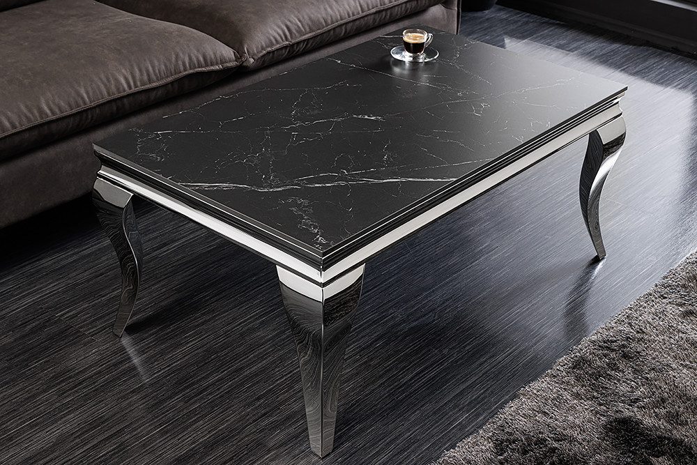 riess-ambiente Couchtisch MODERN BAROCK 100cm schwarz günstig online kaufen
