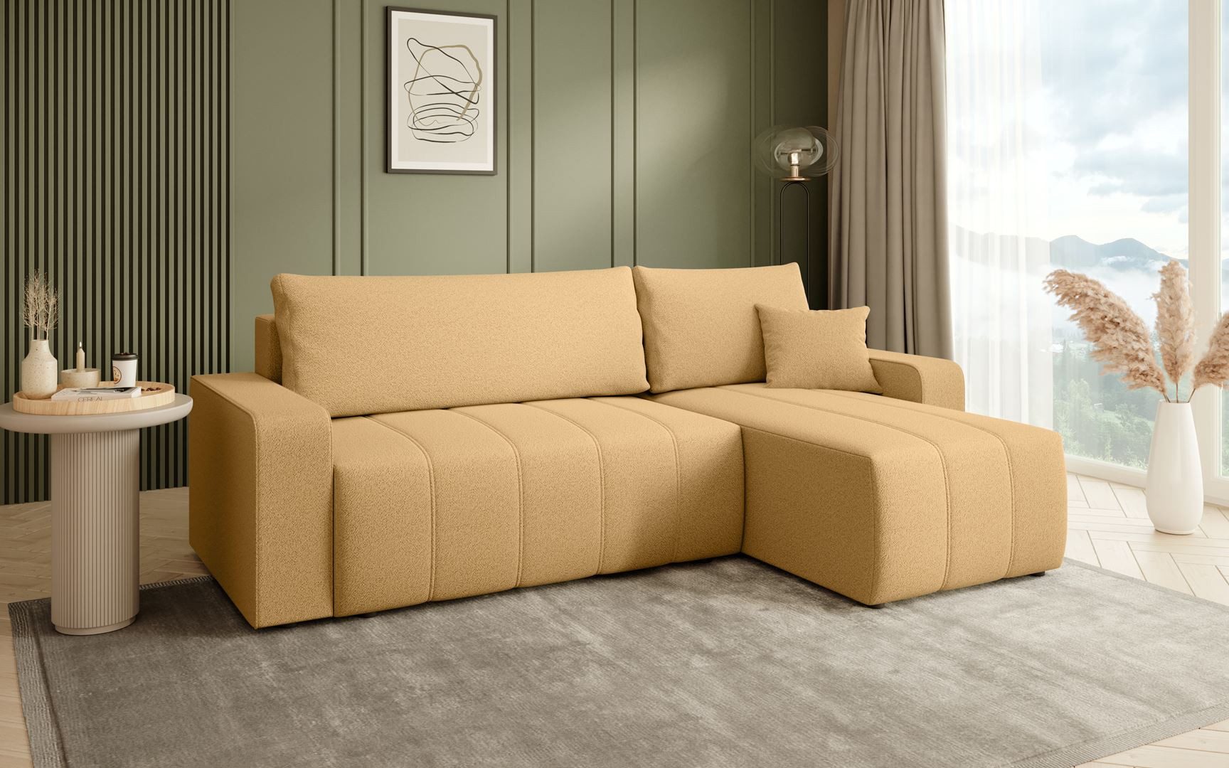 Beautysofa Ecksofa MORI, universelle Seite, mit günstig online kaufen
