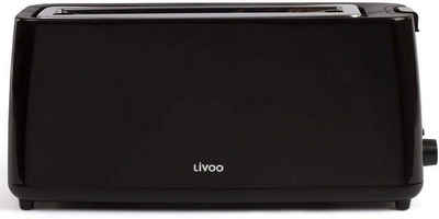 LIVOO Тостери DOD168N Langschlitz-Toaster schwarz, 900 W