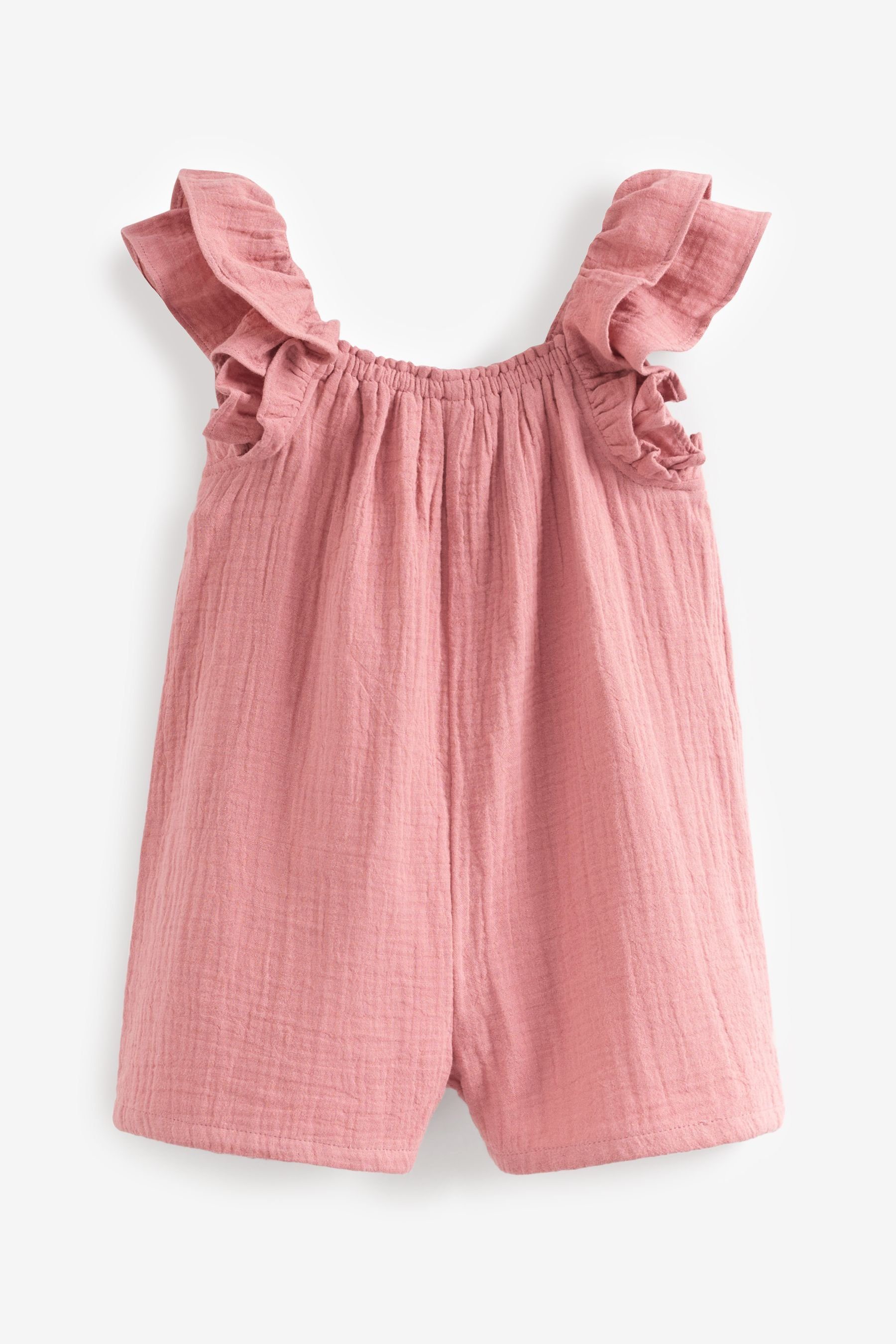 Next Playsuit Overall mit Rüschen Pink (1-tlg)