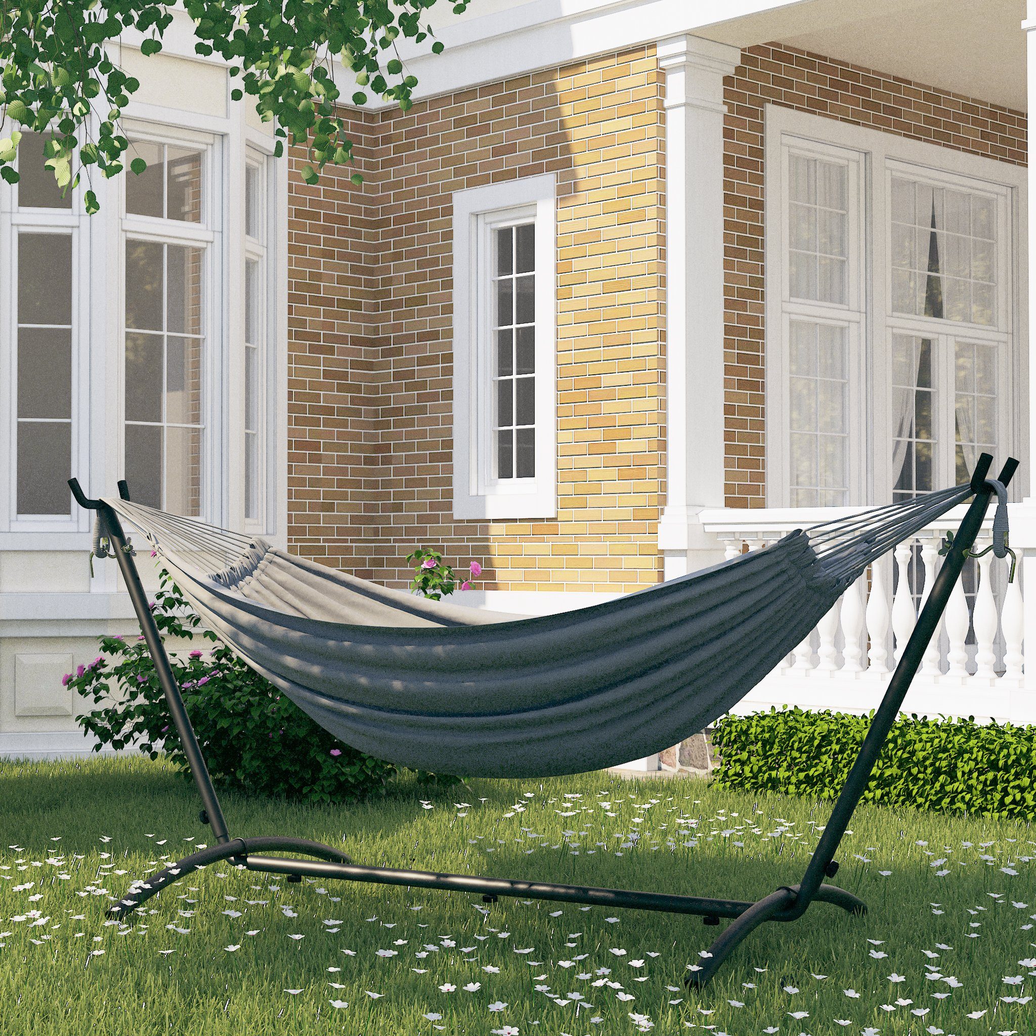 Mondeer Hängematte Gartenhängematte (Doppelhängematte), 6 Höhen günstig online kaufen