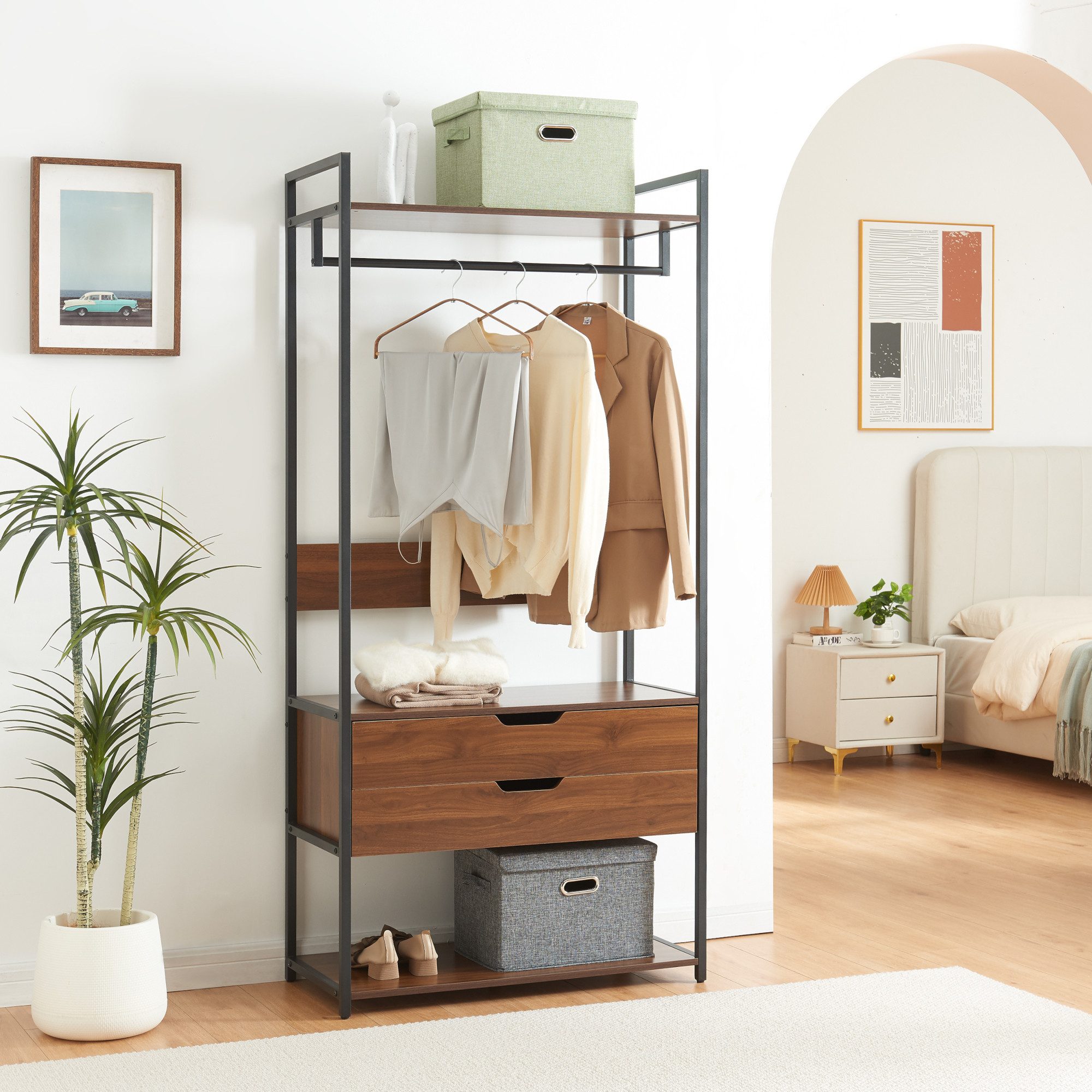 en.casa Garderobenständer, »Larem« 180 x 84 günstig online kaufen