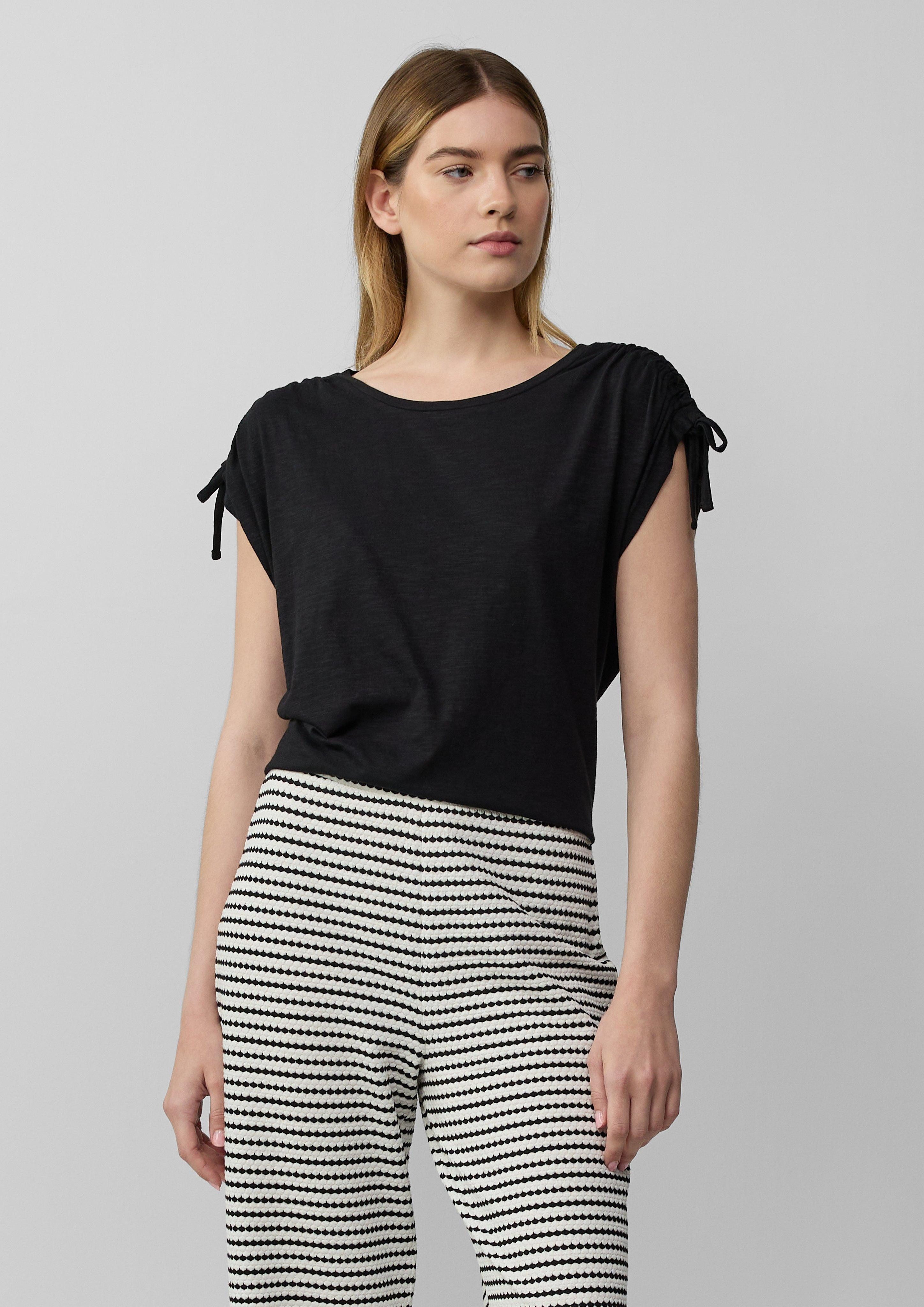 s.Oliver Shirttop T-Shirt mit Flammgarnstruktur und günstig online kaufen