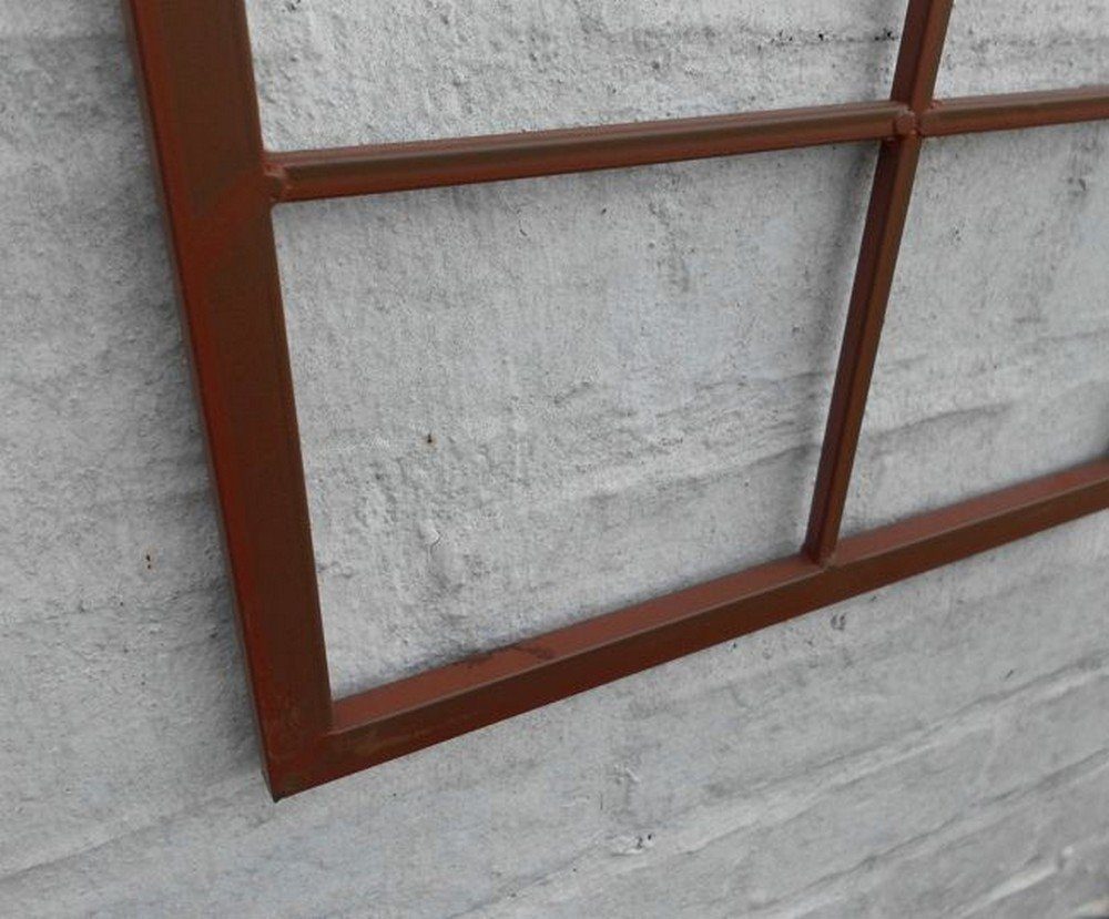 Wanddekoobjekt (1 Sprossenfenster Deko-Impression Bilderrahmen Eisen rostfarben Wanddekoration Fenster St)