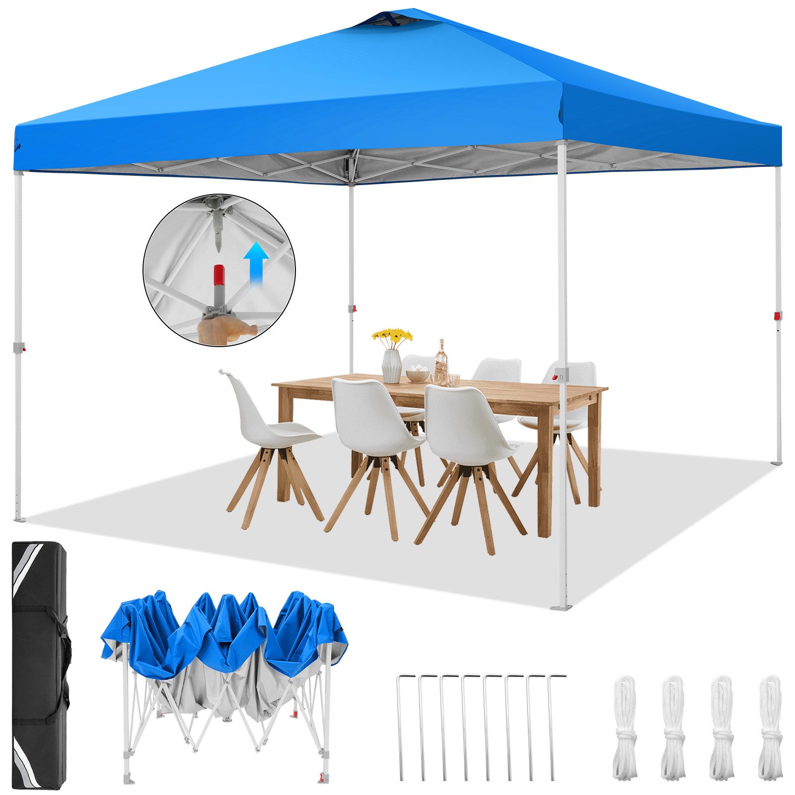LUCKZON Pavillon,3x3m Pop-up Faltpavillion, Wasserdicht und günstig online kaufen