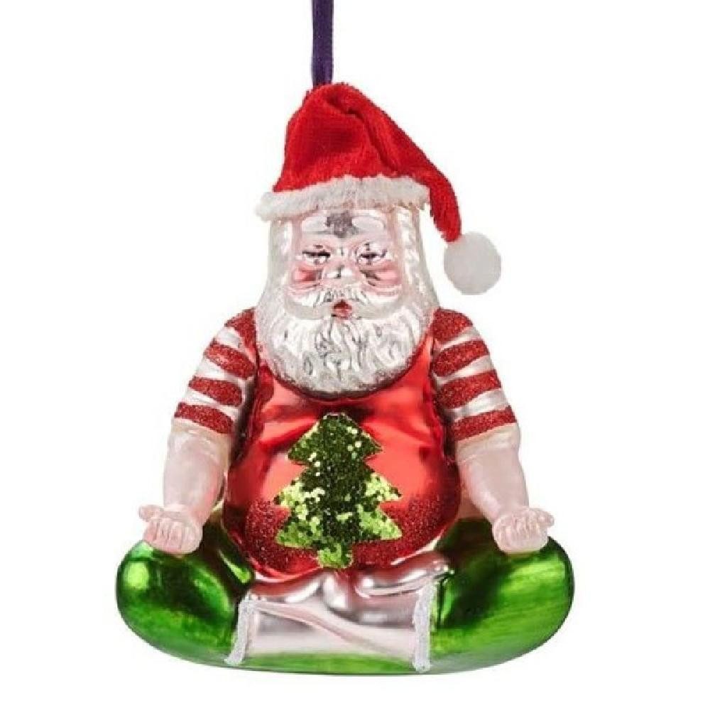 Giftcompany Weihnachtsbaumkugel Christbaumschmuck Meditierender Santa