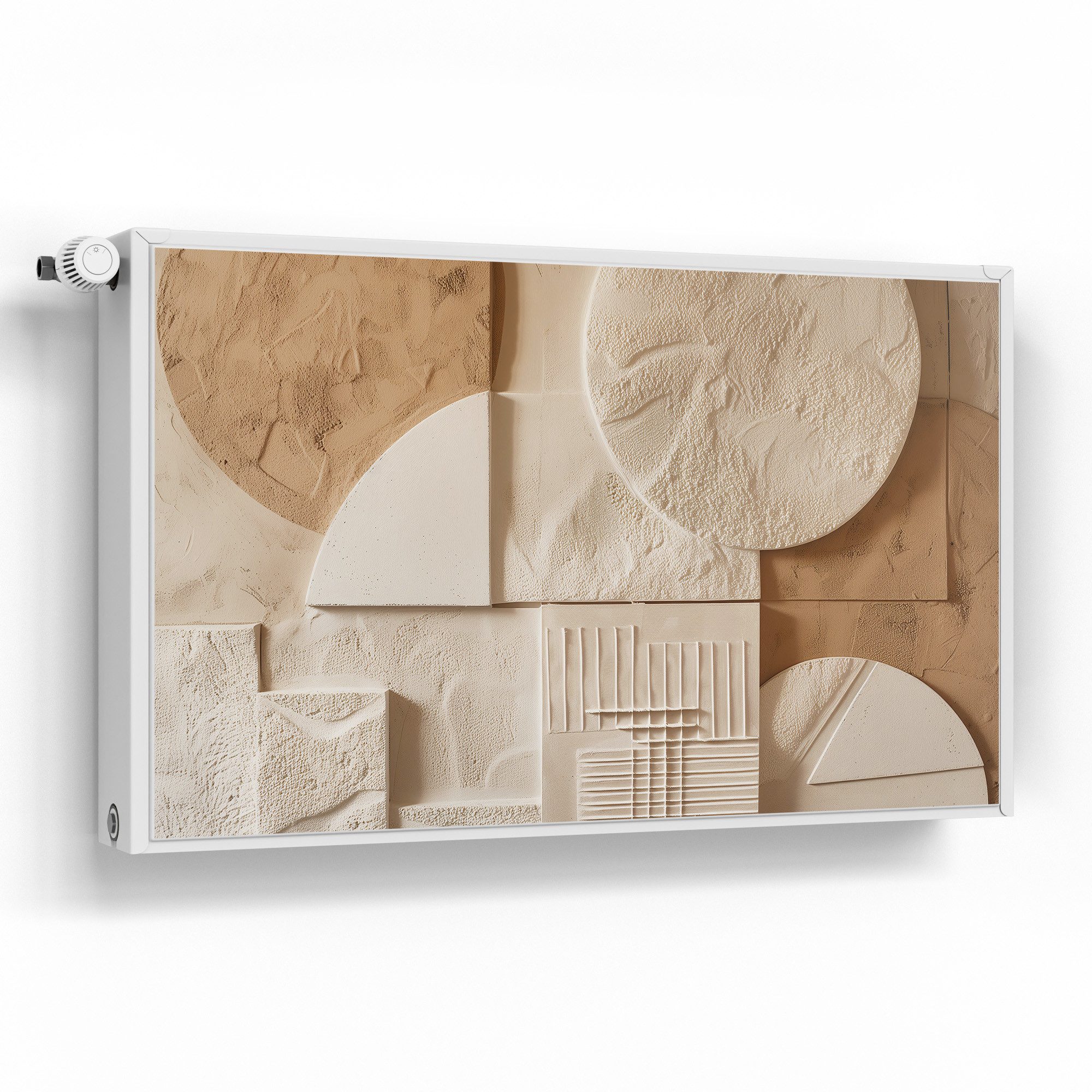 DEQORI Magnetfolie 'Wüstengeometrie', beschreibbar Heizung Magnetmatte magnetisch Magnetfolie