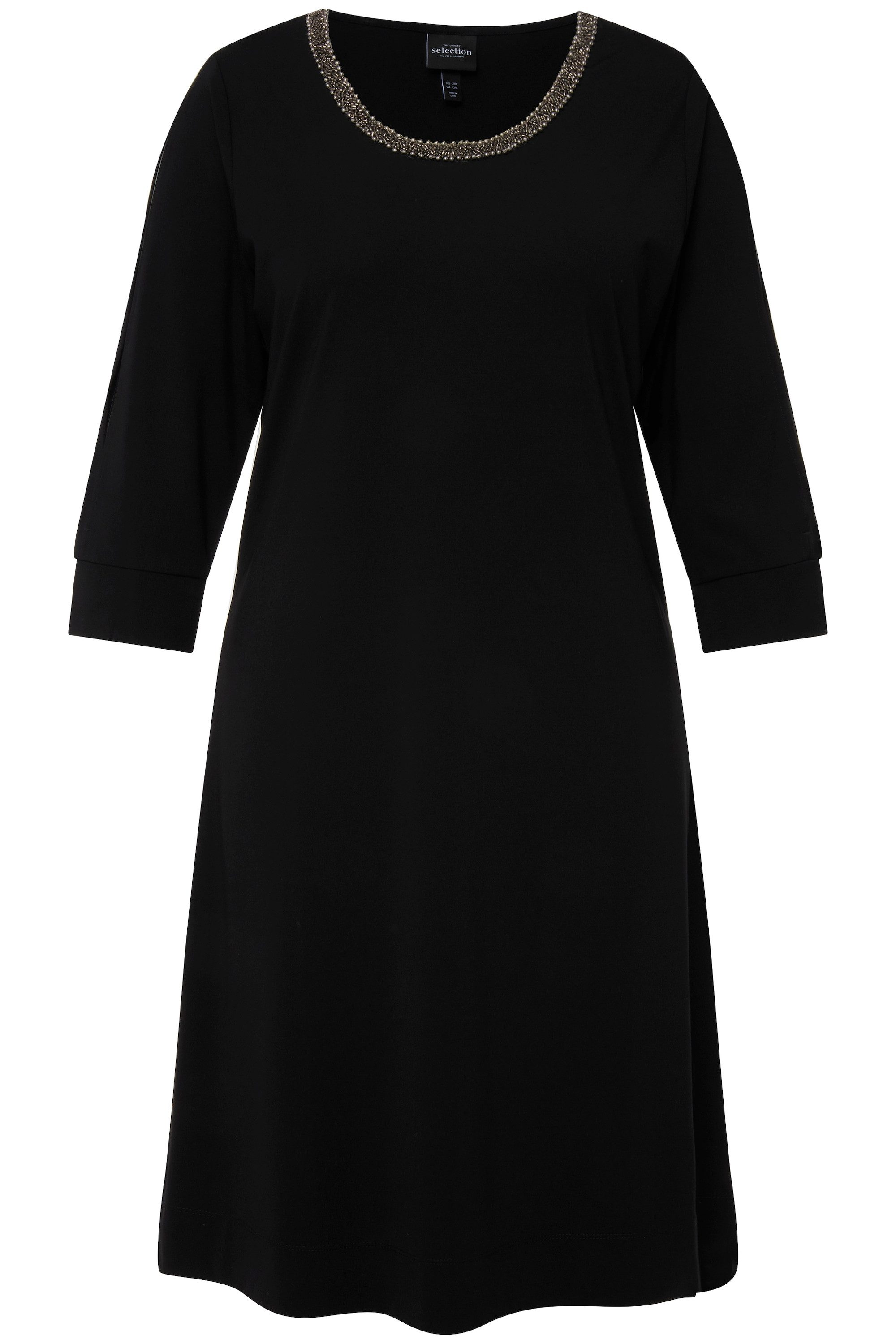 Ulla Popken Midikleid Midikleid Schmuckband A-Linie günstig online kaufen