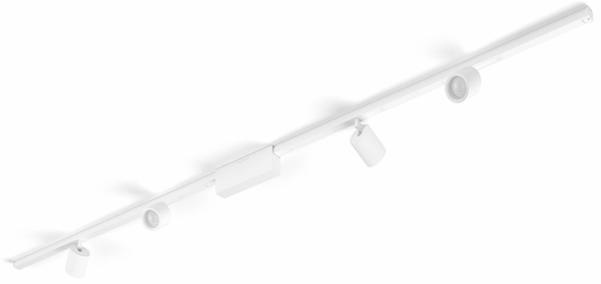 Philips Limbali Deckenspots 4er Set – 50W, GU10, Weiß, Mit Flexiblen Spots & ClickFix-Montage