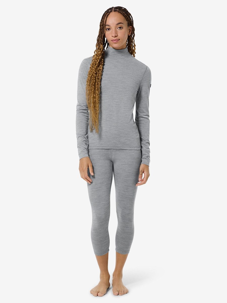 SUPER.NATURAL Funktionsshirt für Damen, Merino W TUNDRA175 TURTLENECK angenehm weicher Stehkragen