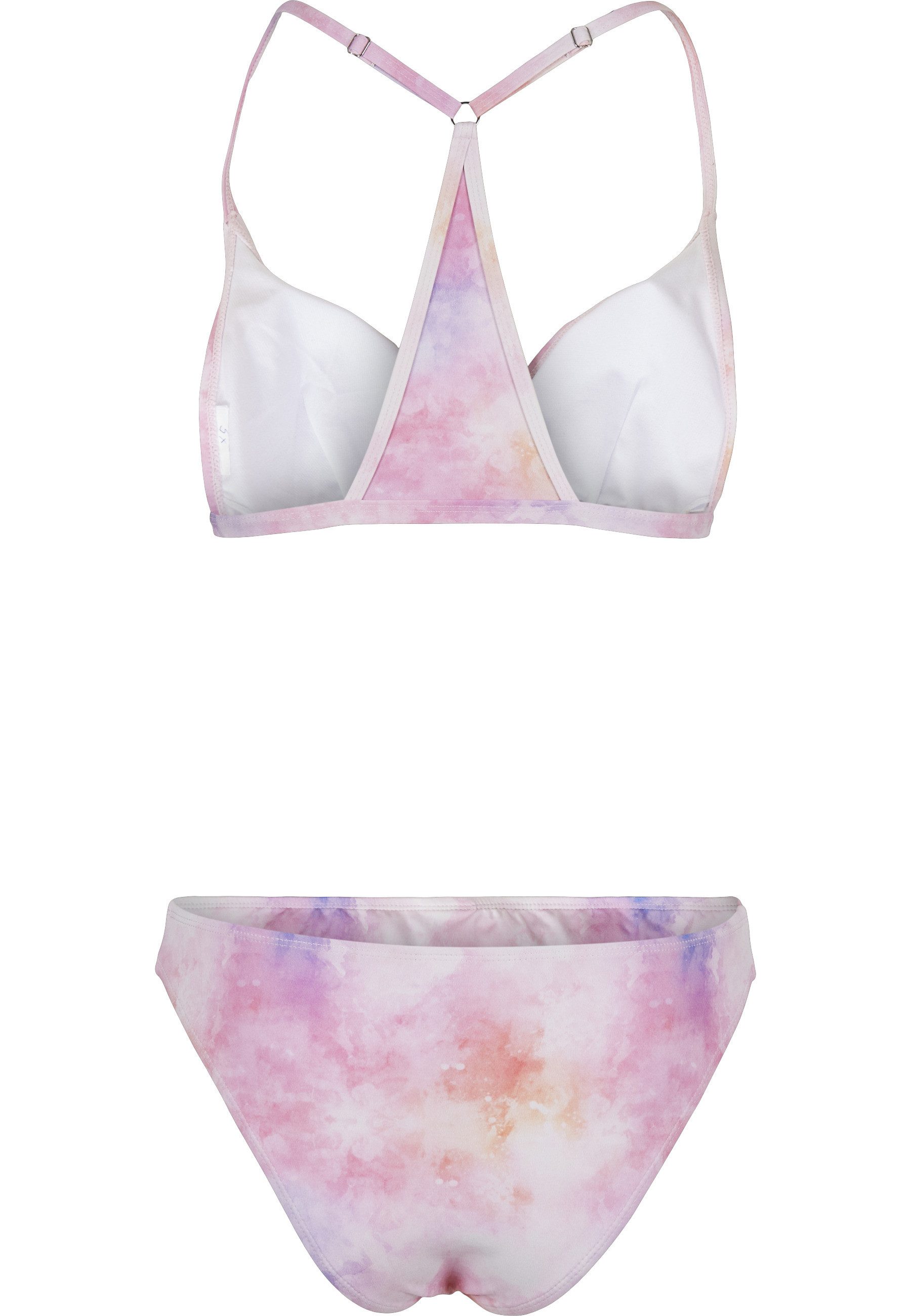 URBAN CLASSICS Bügel-Bikini Urban Classics Damen Ladies Tie Dye Triangle Back Bikini