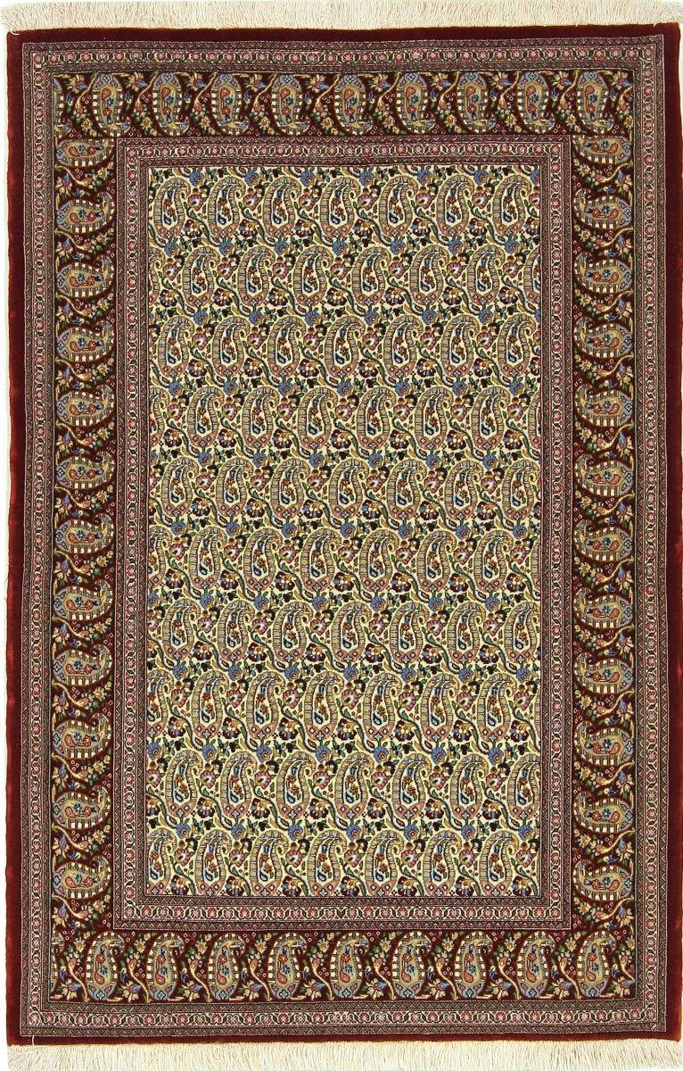 Orientteppich Eilam Seidenkette 105x153 Handgeknüpfter Orientteppich, Nain Trading, rechteckig, Höhe: 8 mm