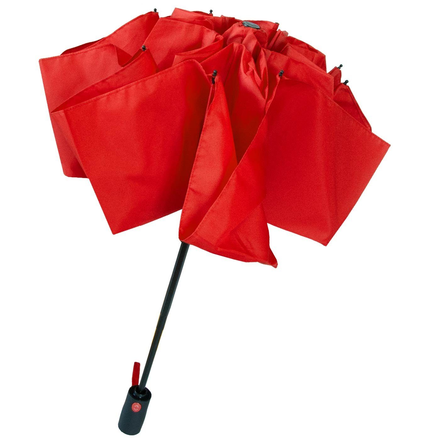 Taschenregenschirm öffnender umgekehrt Reverse Speichen Fiberglas-Automatiksch, stabilen rot bunten iX-brella mit