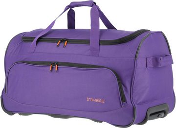 travelite Reisetasche Basics Fresh, 71 cm, lila, Duffle Bag Reisegepäck Sporttasche Reisebag mit Trolleyfunktion