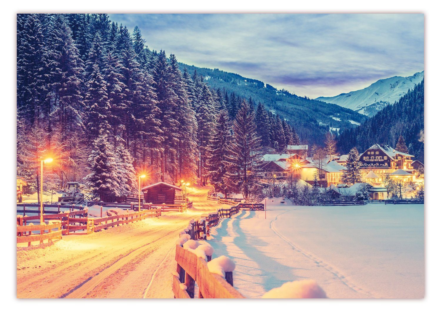 LYSCO Poster XXL Plakat Winter, Winterlandschaft, günstig online kaufen