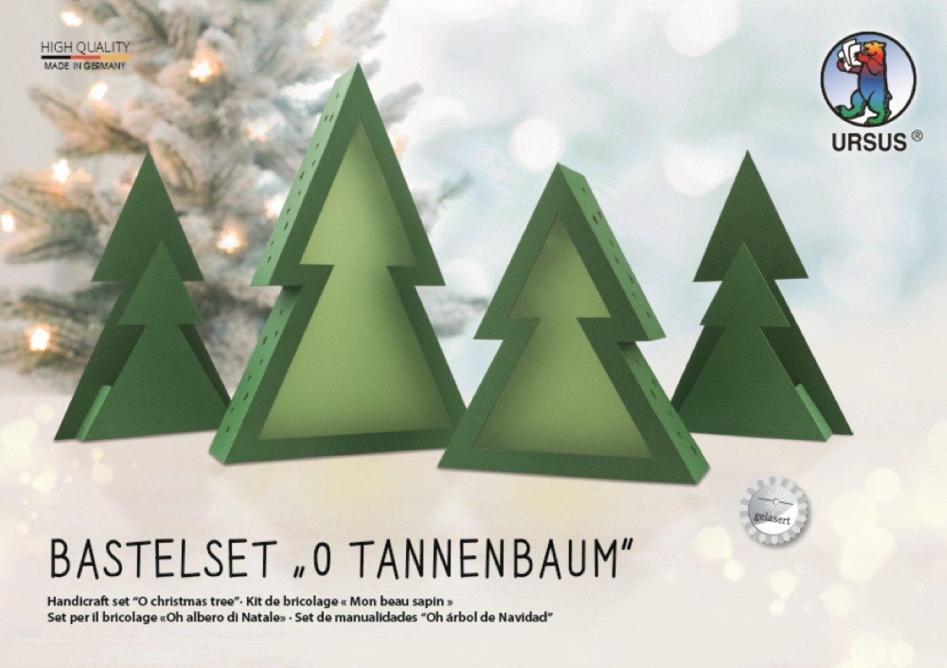 Ursus - Ludwig Bähr Schultüte URSUS Bastelset "O Tannenbaum", Verschluss