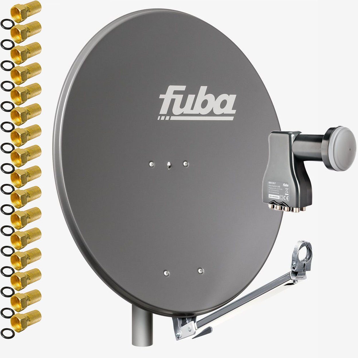 fuba DAL 808 A Sat Satelliten Anlage Schüssel Octo LNB DEK 817 8 Teilnehmer SAT-Antenne