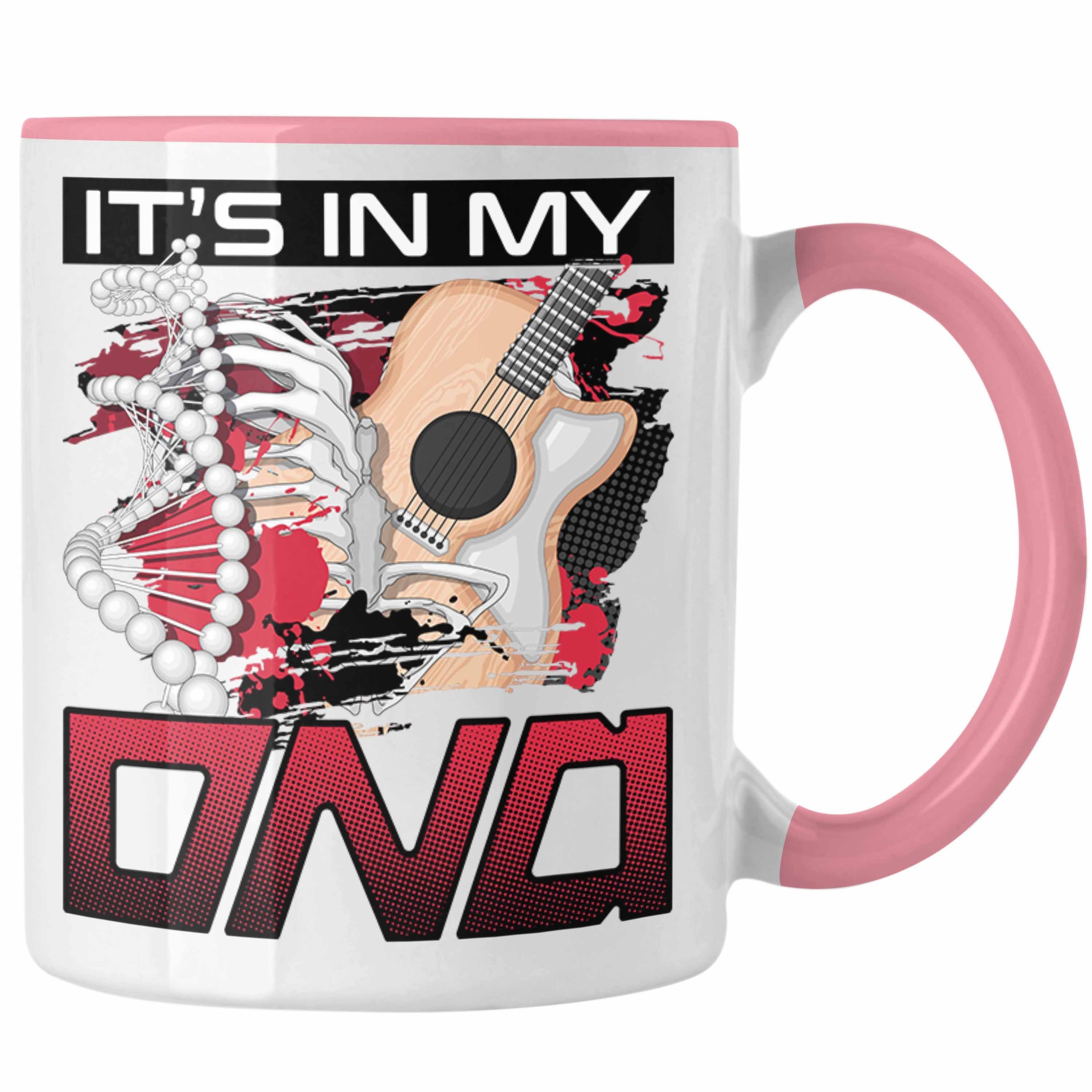 Trendation Tasse Trendation - Gitarre Tasse Geschenk für Gitarren-Spieler Lehrer Spruch Rosa