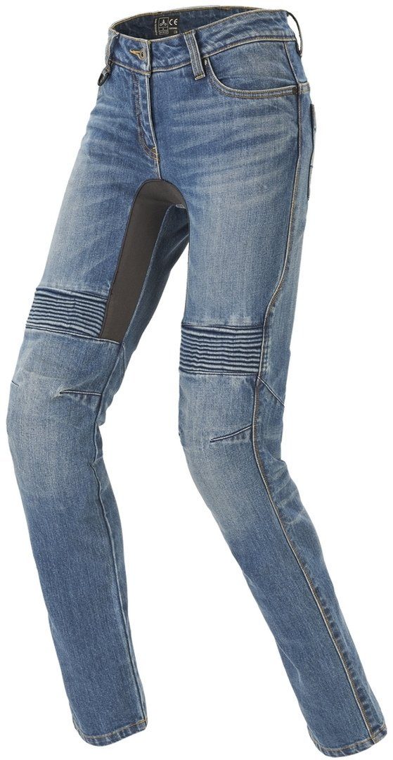 SpiDi Motorradhose Furious Pro Damen Motorradjeans Knieprotektoren enthalten